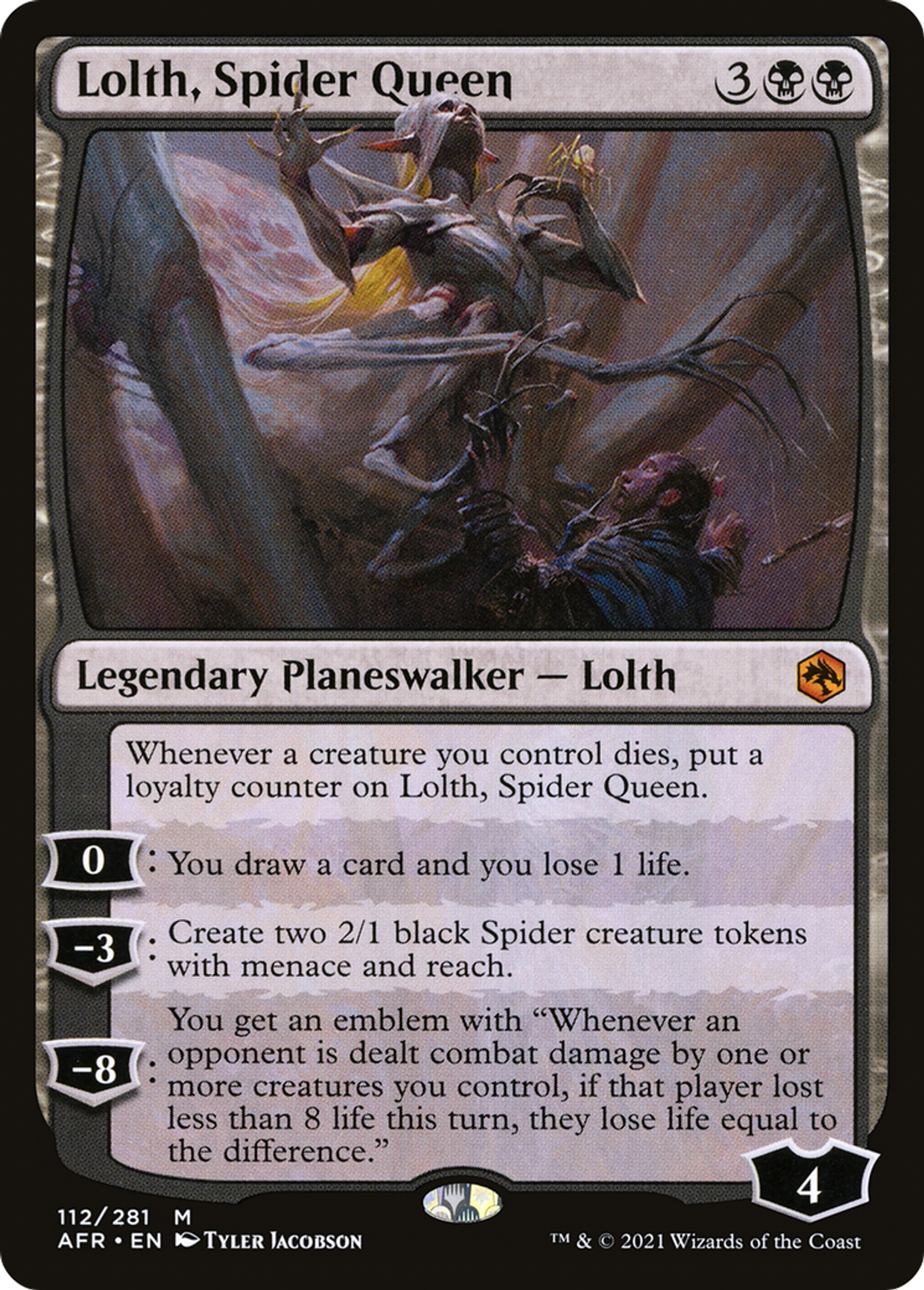 Lolth, Reine Araignée — Adventures in the Forgotten Realms — Magic: The Gathering