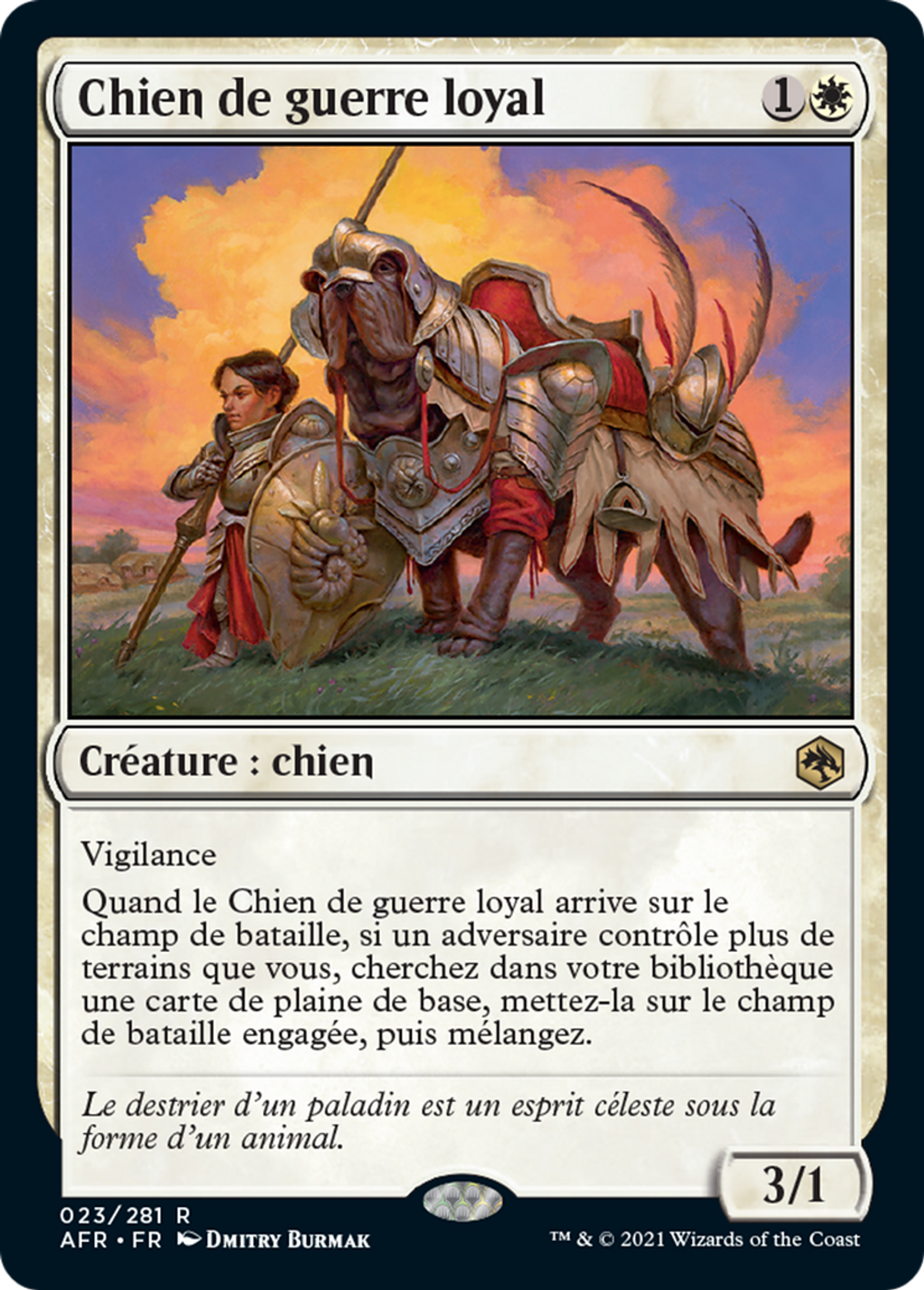 Chien de guerre loyal — Adventures in the Forgotten Realms — Magic: The Gathering