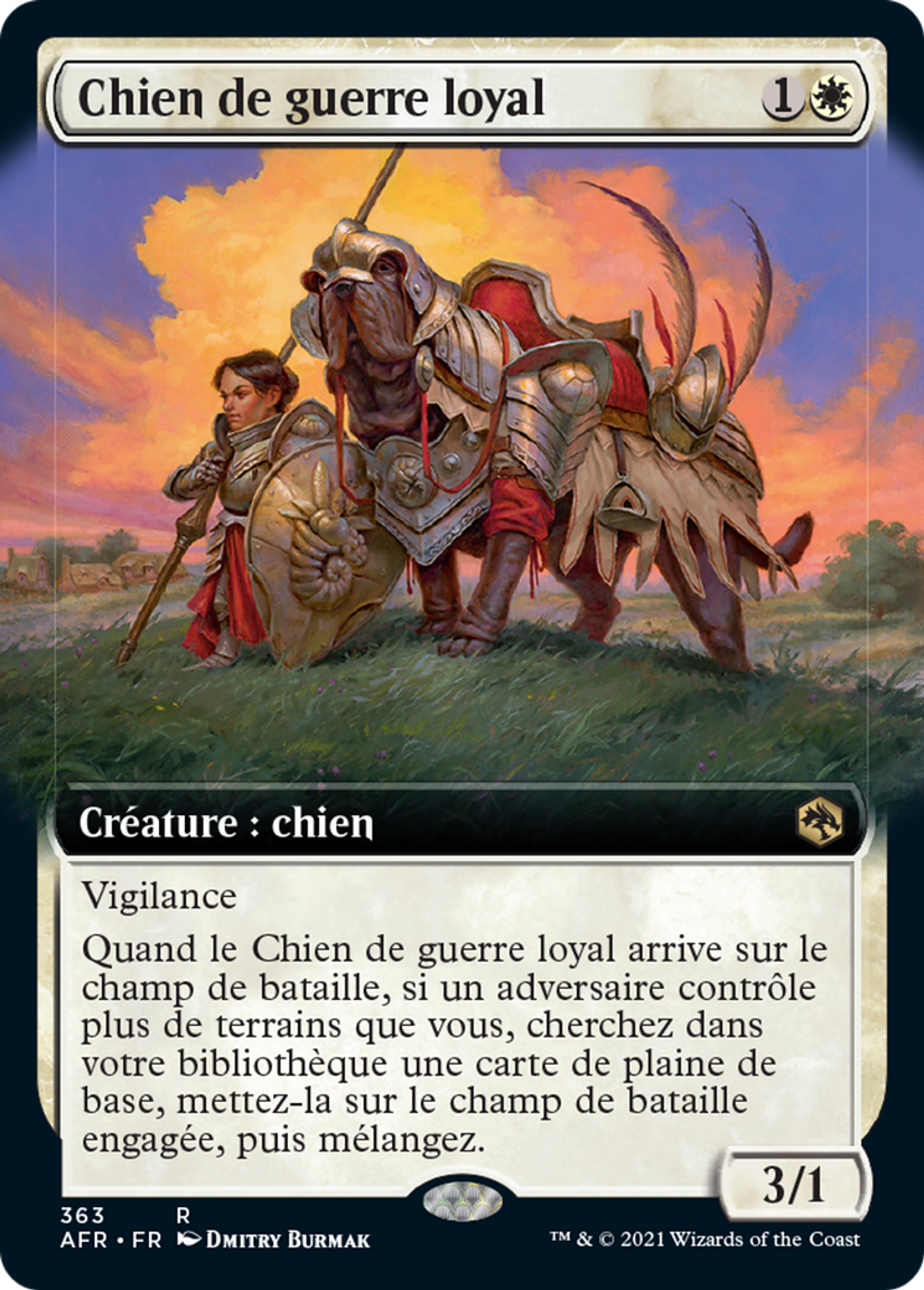 Chien de guerre loyal — Adventures in the Forgotten Realms — Magic: The Gathering
