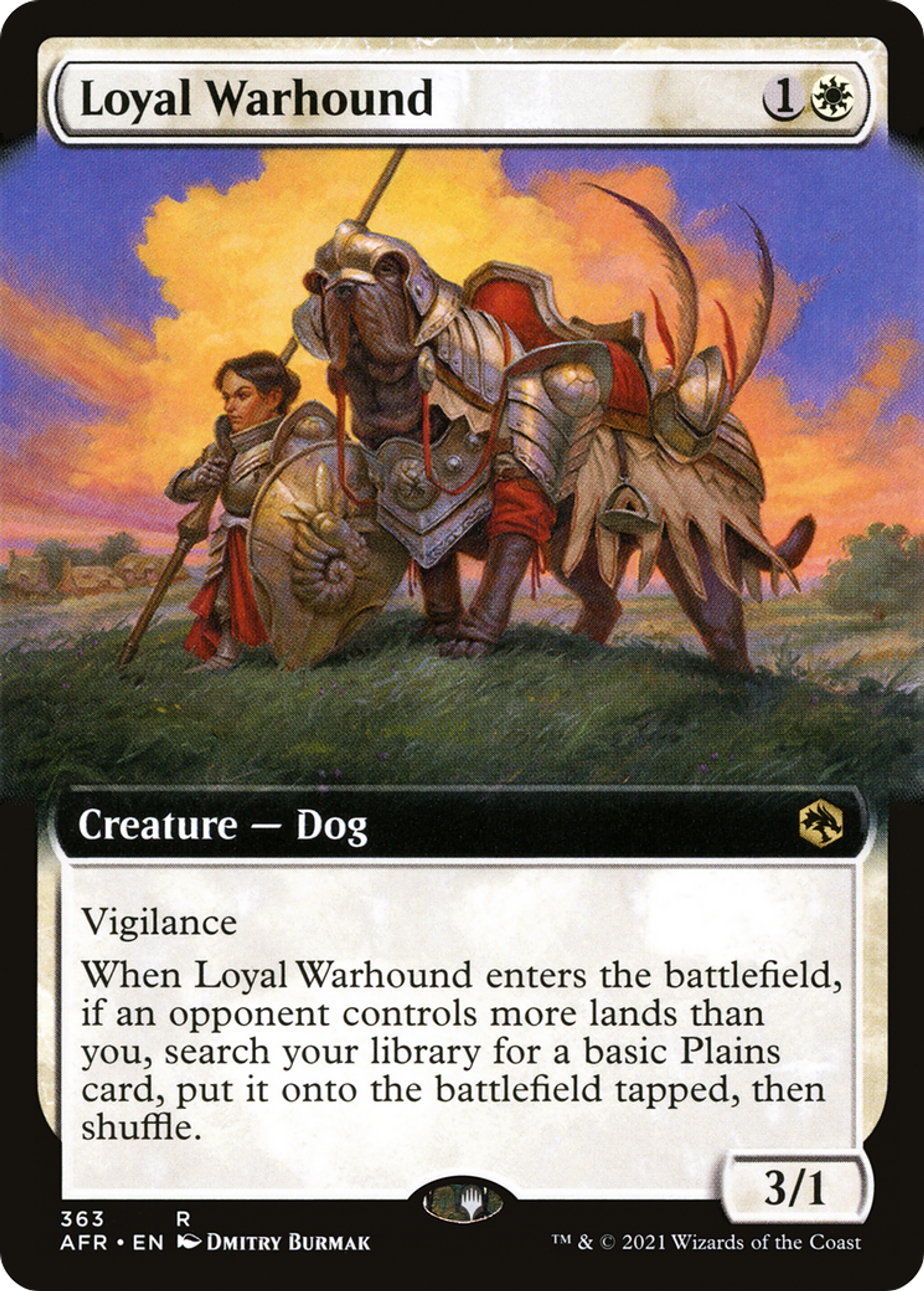Loyal Warhound — Adventures in the Forgotten Realms — Magic: The Gathering