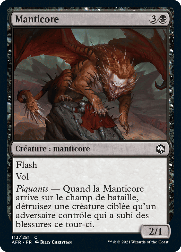 Manticore — Adventures in the Forgotten Realms — Magic: The Gathering