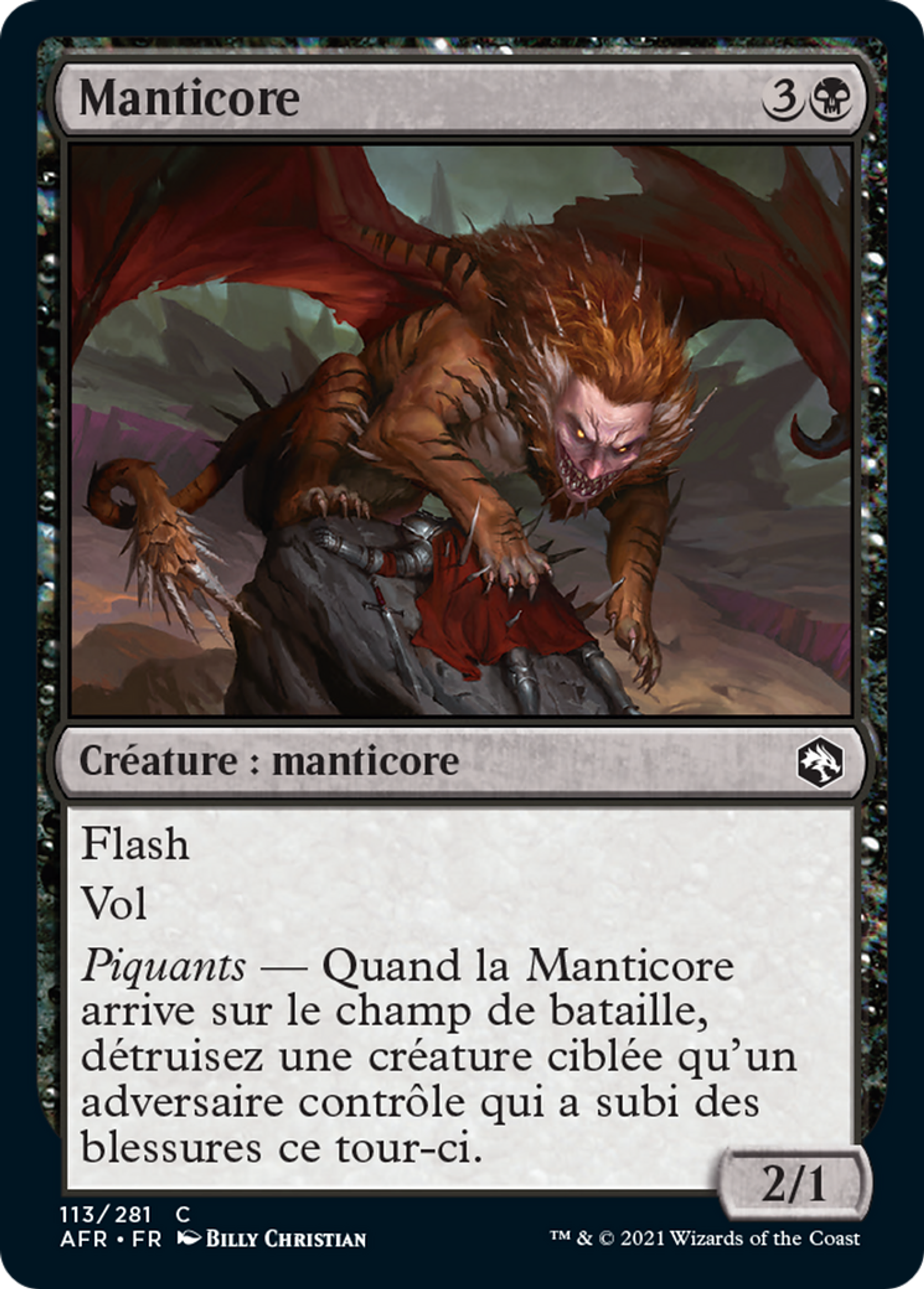 Manticore — Adventures in the Forgotten Realms — Magic: The Gathering