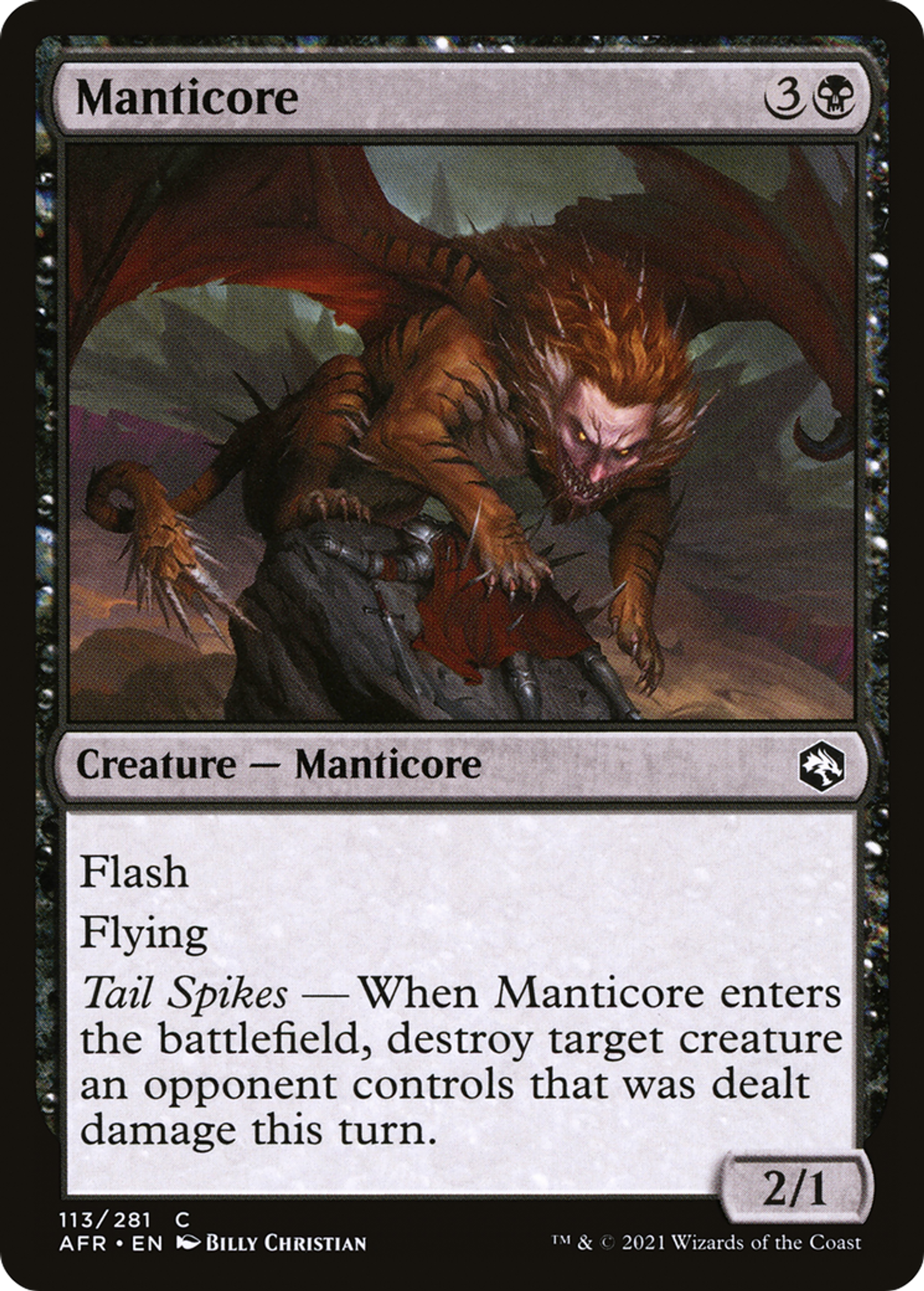Manticore — Adventures in the Forgotten Realms — Magic: The Gathering
