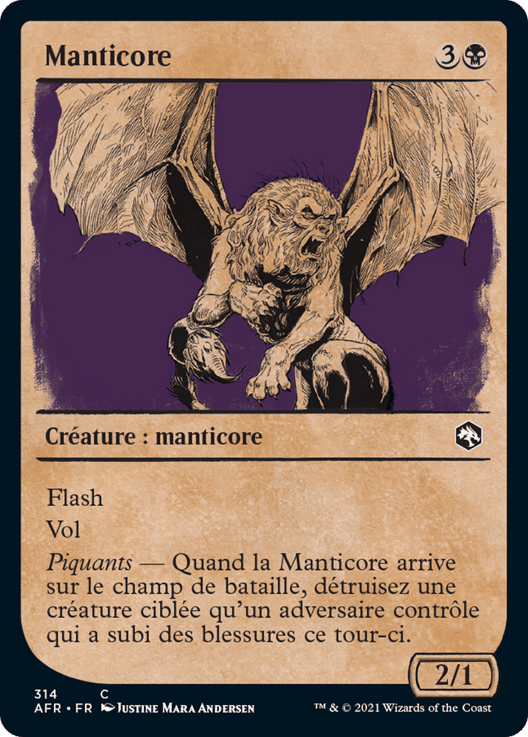 Manticore — Adventures in the Forgotten Realms — Magic: The Gathering