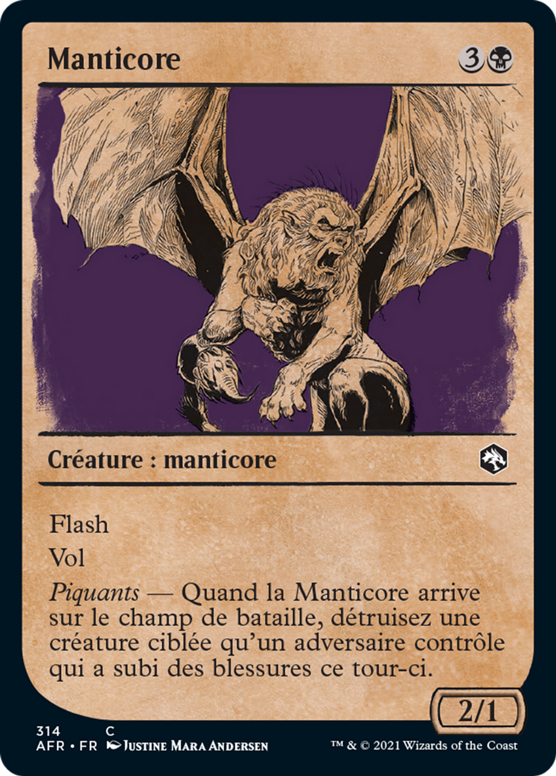Manticore — Adventures in the Forgotten Realms — Magic: The Gathering