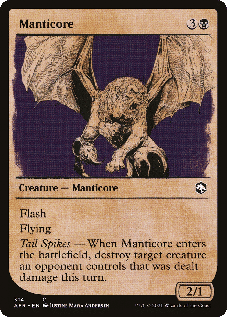 Manticore — Adventures in the Forgotten Realms — Magic: The Gathering