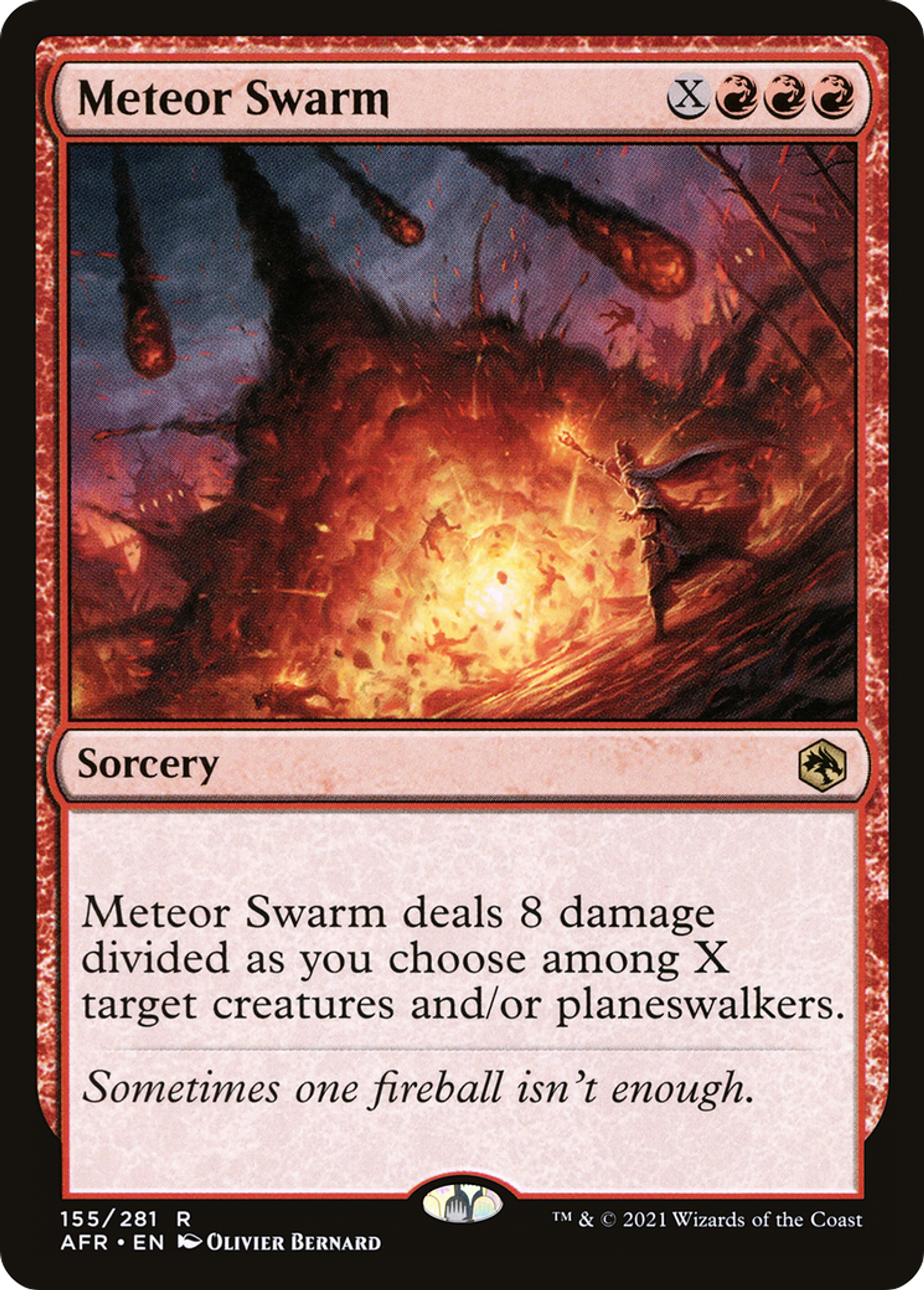 Meteor Swarm — Adventures in the Forgotten Realms — Magic: The Gathering