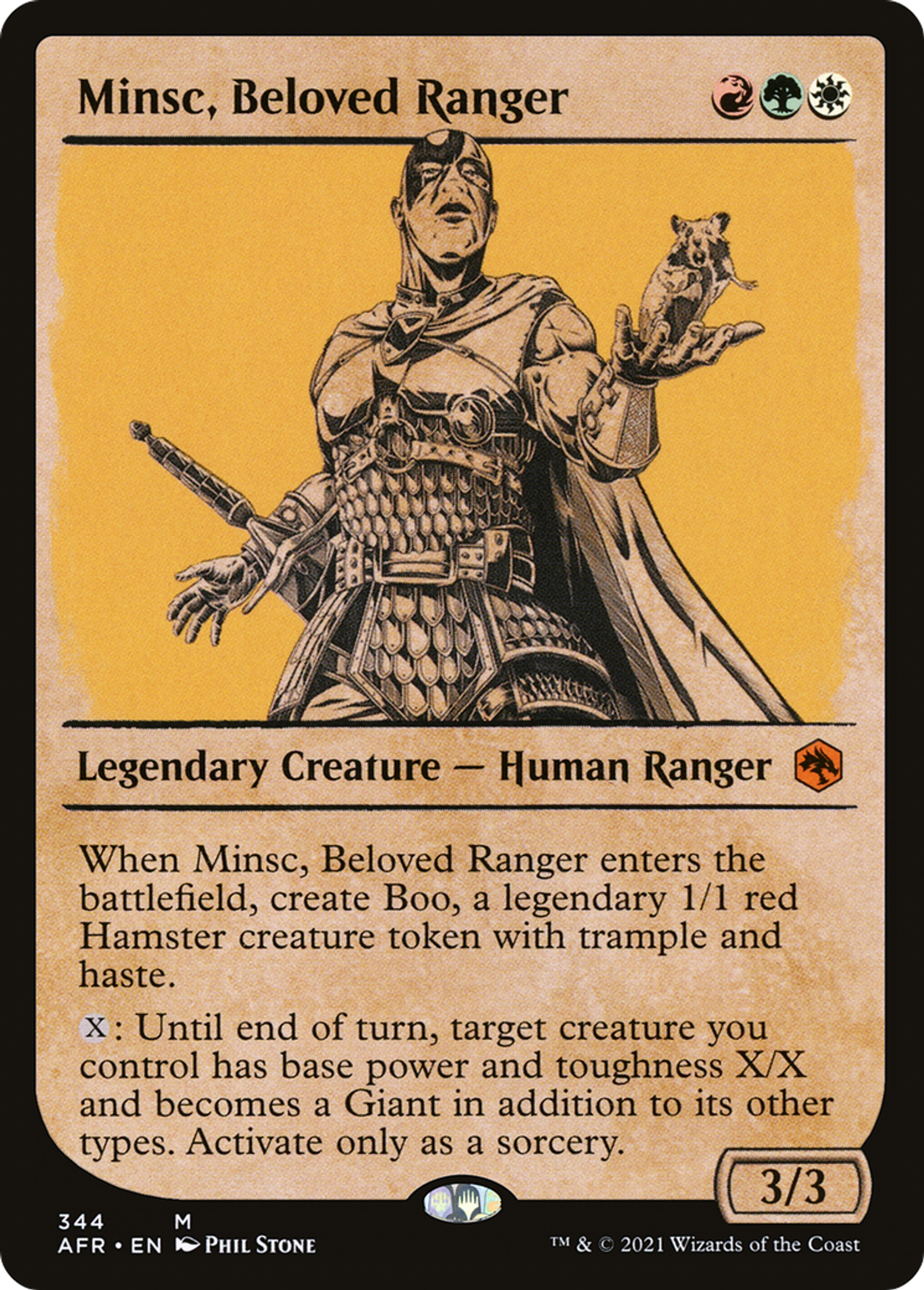 Minsc, Beloved Ranger — Adventures in the Forgotten Realms — Magic: The Gathering