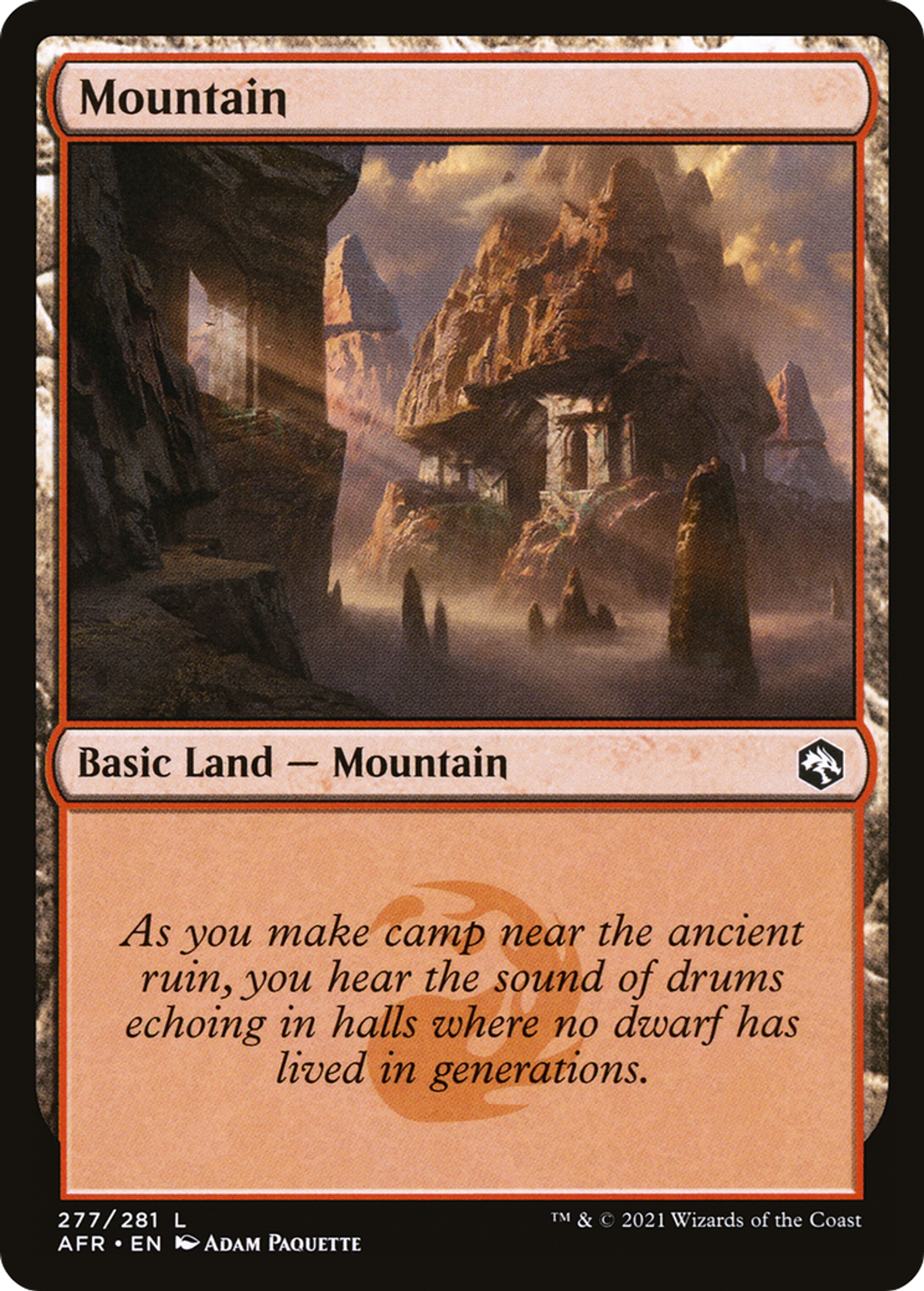 Mountain — Adventures in the Forgotten Realms — Magic: The Gathering