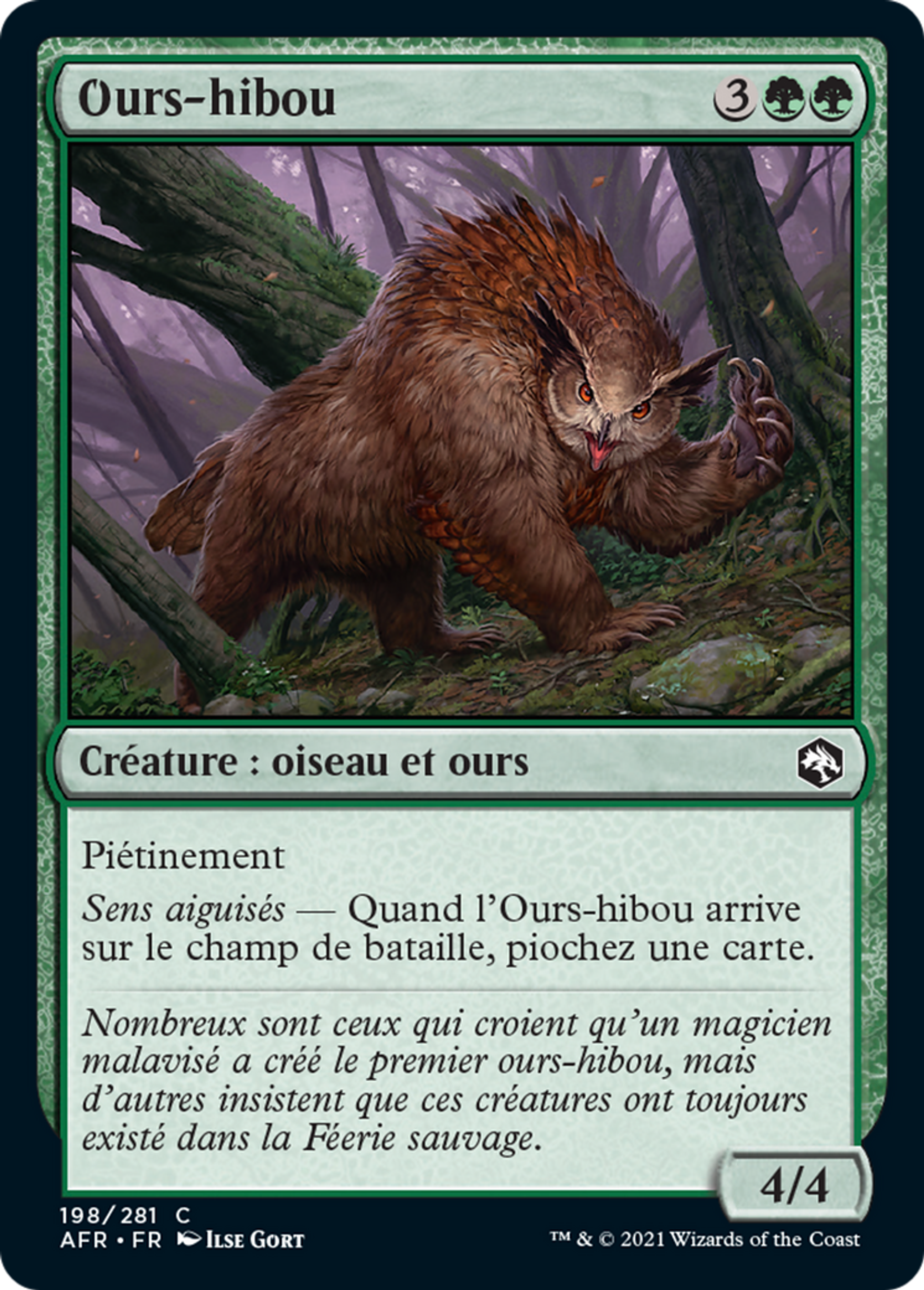 Ours-hibou — Adventures in the Forgotten Realms — Magic: The Gathering