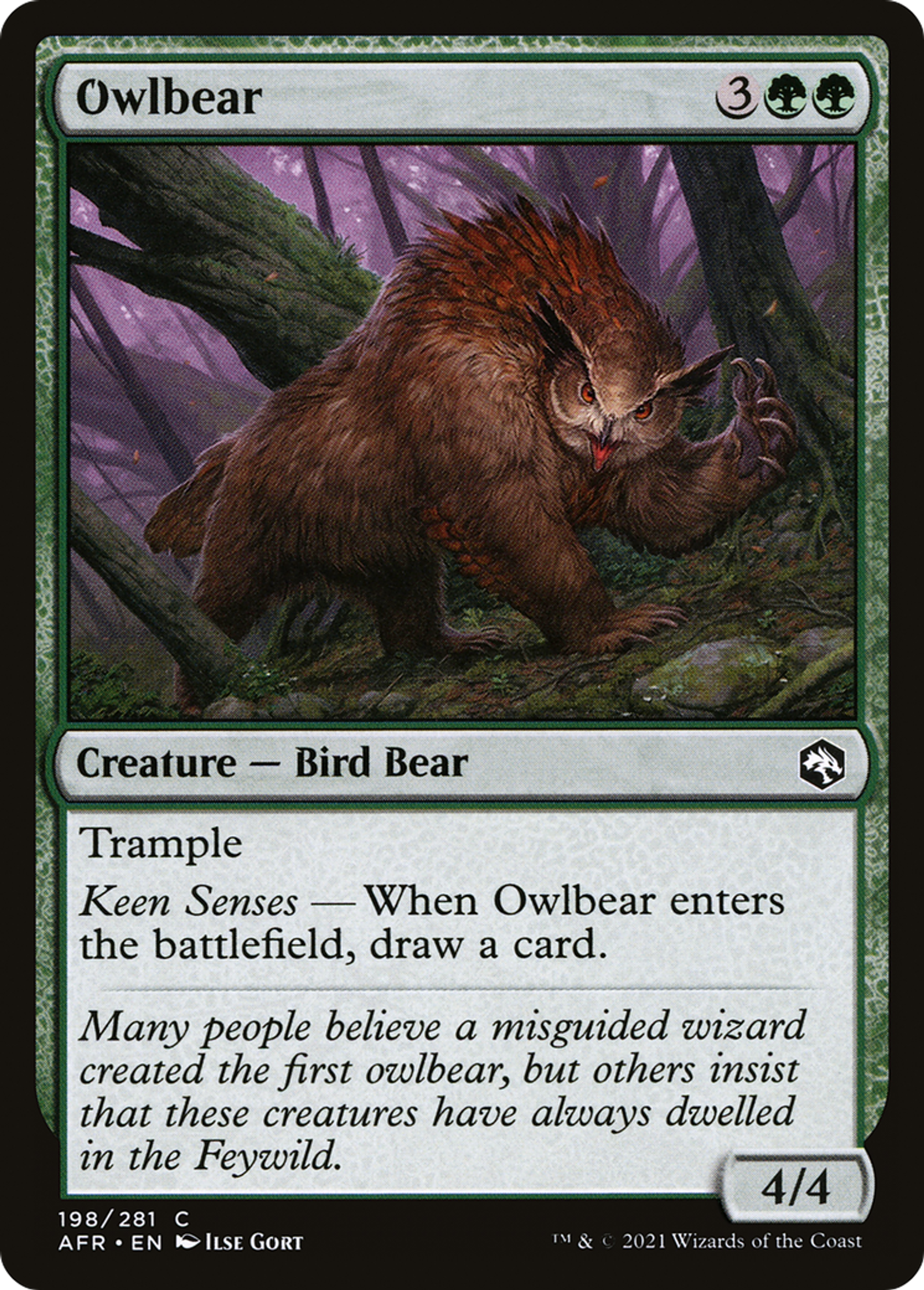 Owlbear — Adventures in the Forgotten Realms — Magic: The Gathering
