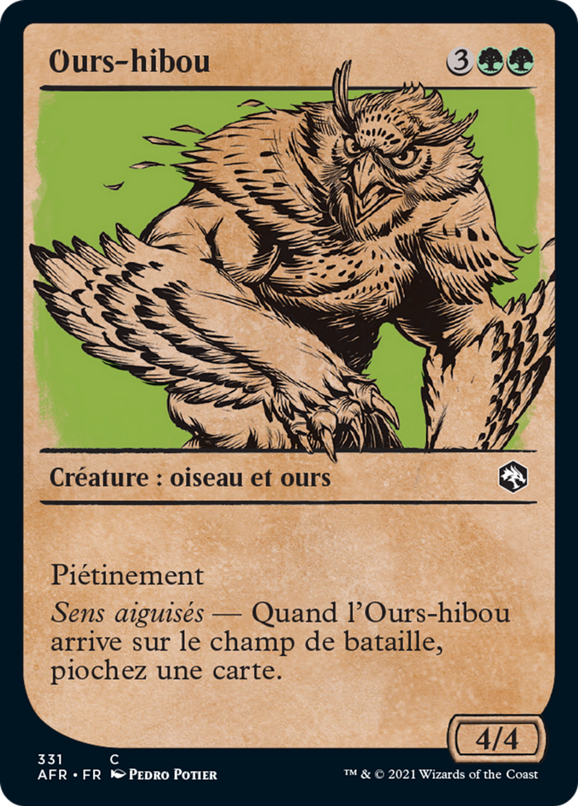 Ours-hibou — Adventures in the Forgotten Realms — Magic: The Gathering