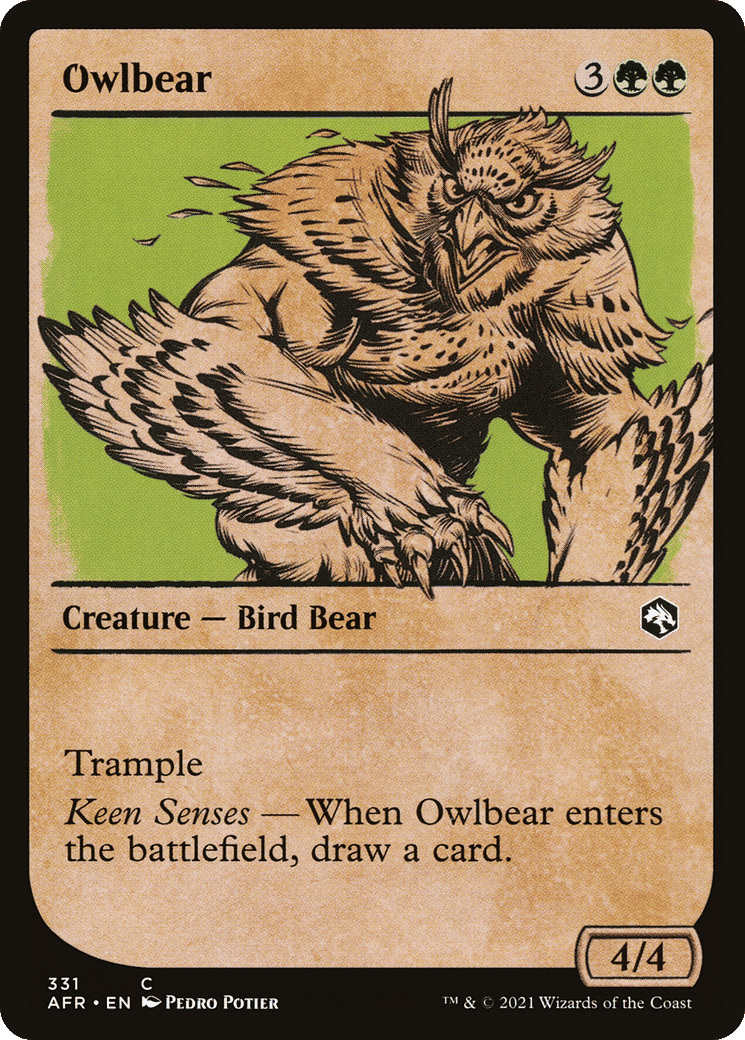 Owlbear — Adventures in the Forgotten Realms — Magic: The Gathering