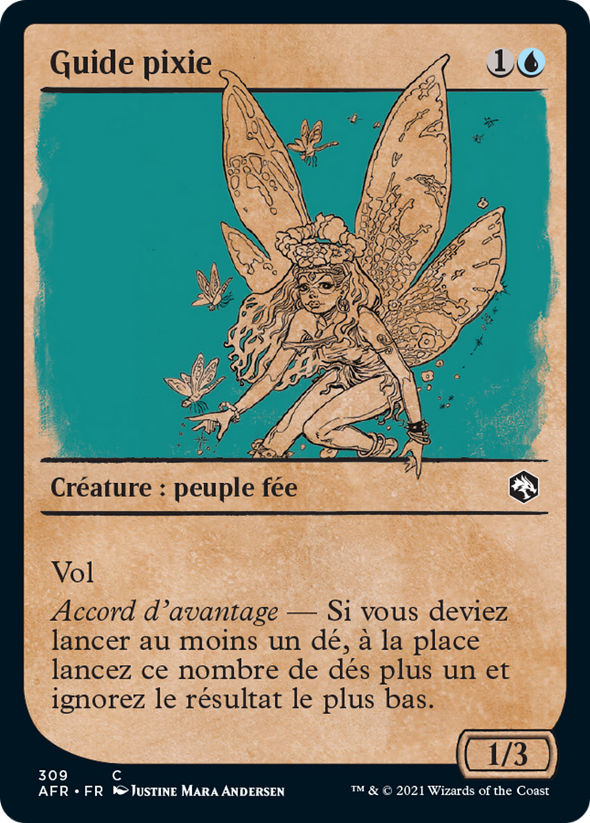 Guide pixie — Adventures in the Forgotten Realms — Magic: The Gathering