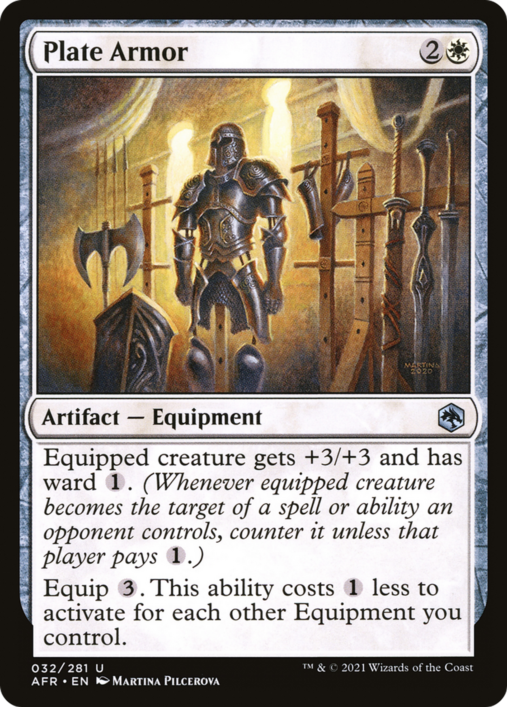 Plate Armor — Adventures in the Forgotten Realms — Magic: The Gathering