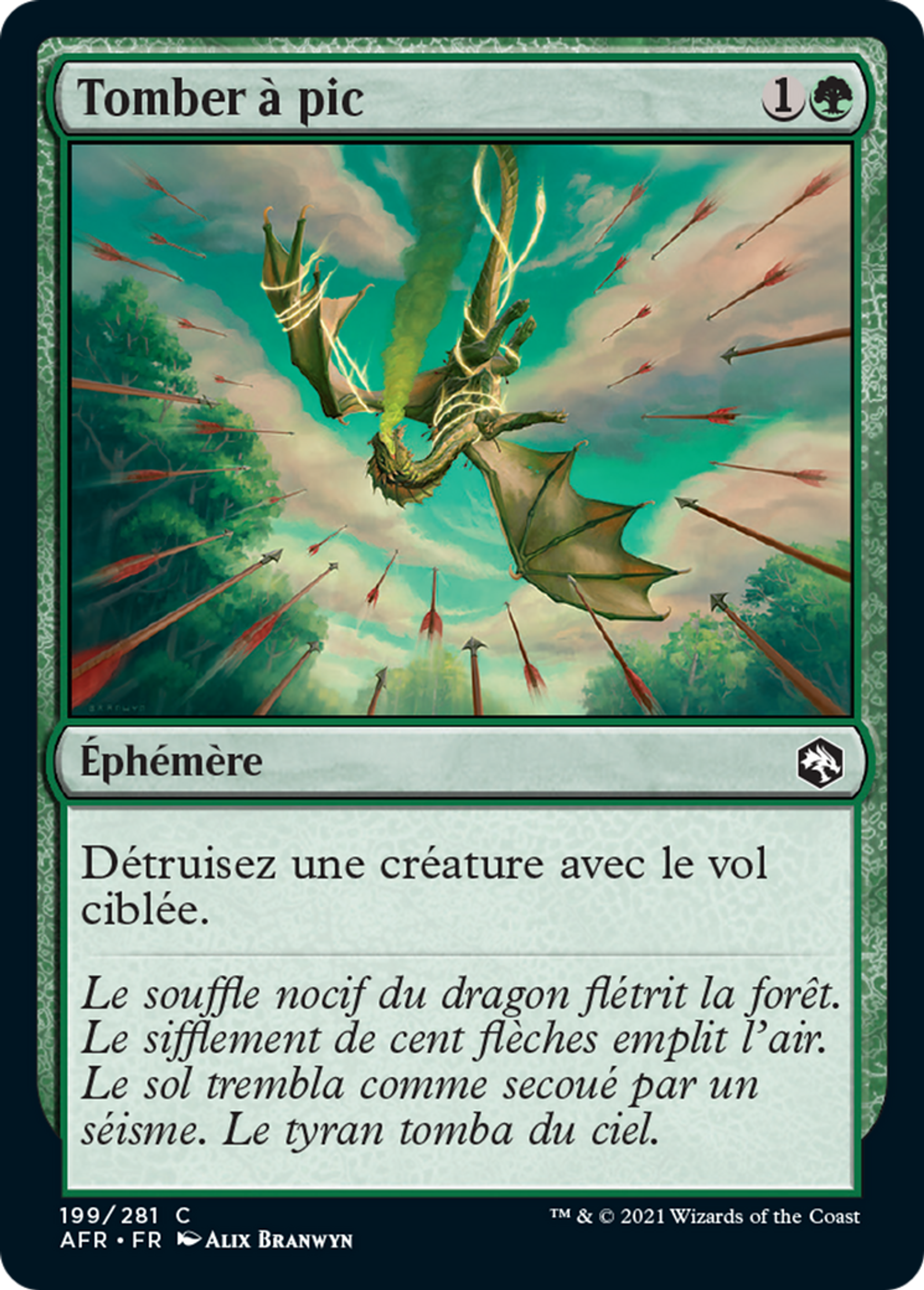 Tomber à pic — Adventures in the Forgotten Realms — Magic: The Gathering
