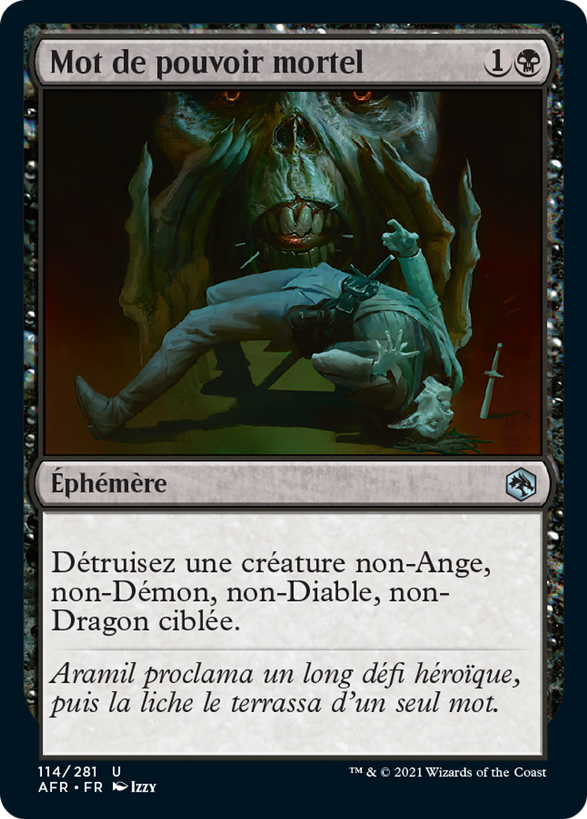 Mot de pouvoir mortel — Adventures in the Forgotten Realms — Magic: The Gathering