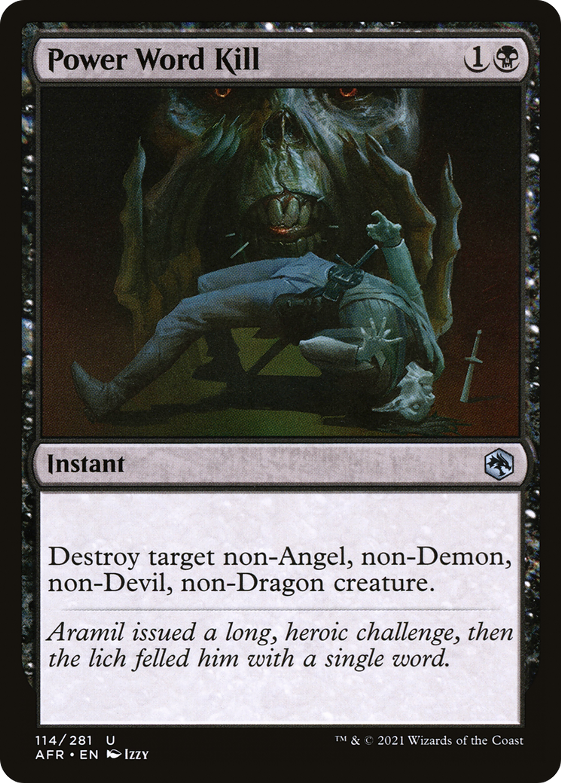 Mot de pouvoir mortel — Adventures in the Forgotten Realms — Magic: The Gathering