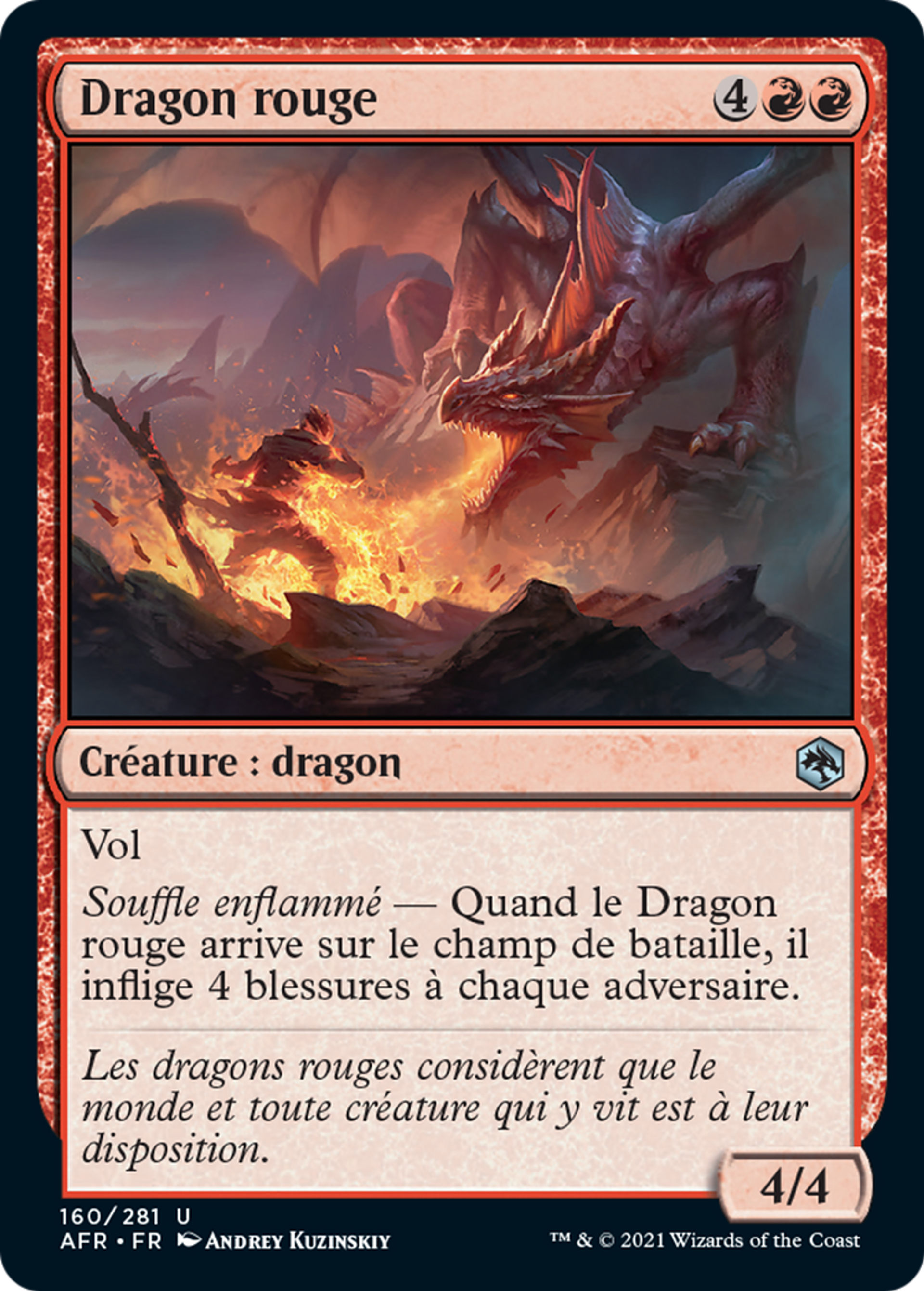 Dragon rouge — Adventures in the Forgotten Realms — Magic: The Gathering