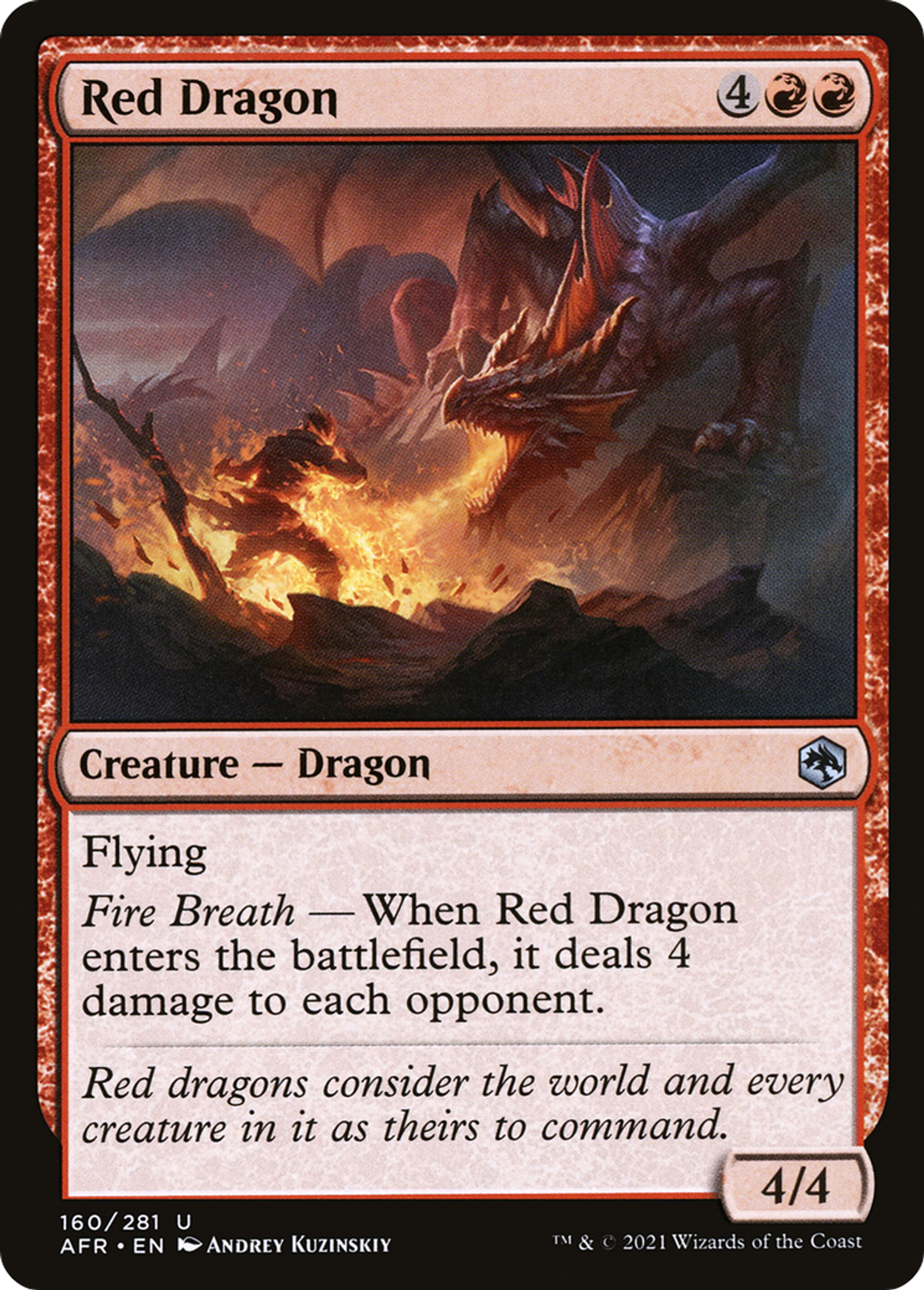 Red Dragon — Adventures in the Forgotten Realms — Magic: The Gathering