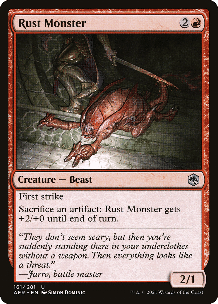 Rust Monster — Adventures in the Forgotten Realms — Magic: The Gathering