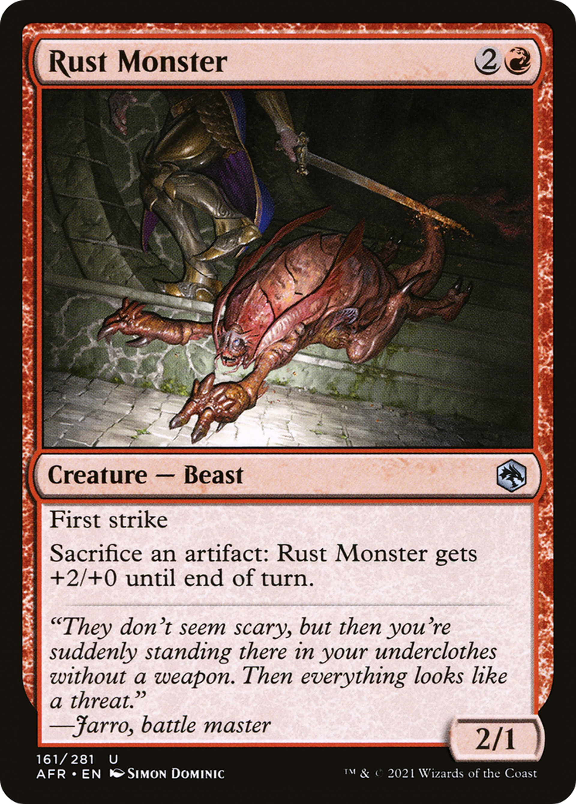Rust Monster — Adventures in the Forgotten Realms — Magic: The Gathering