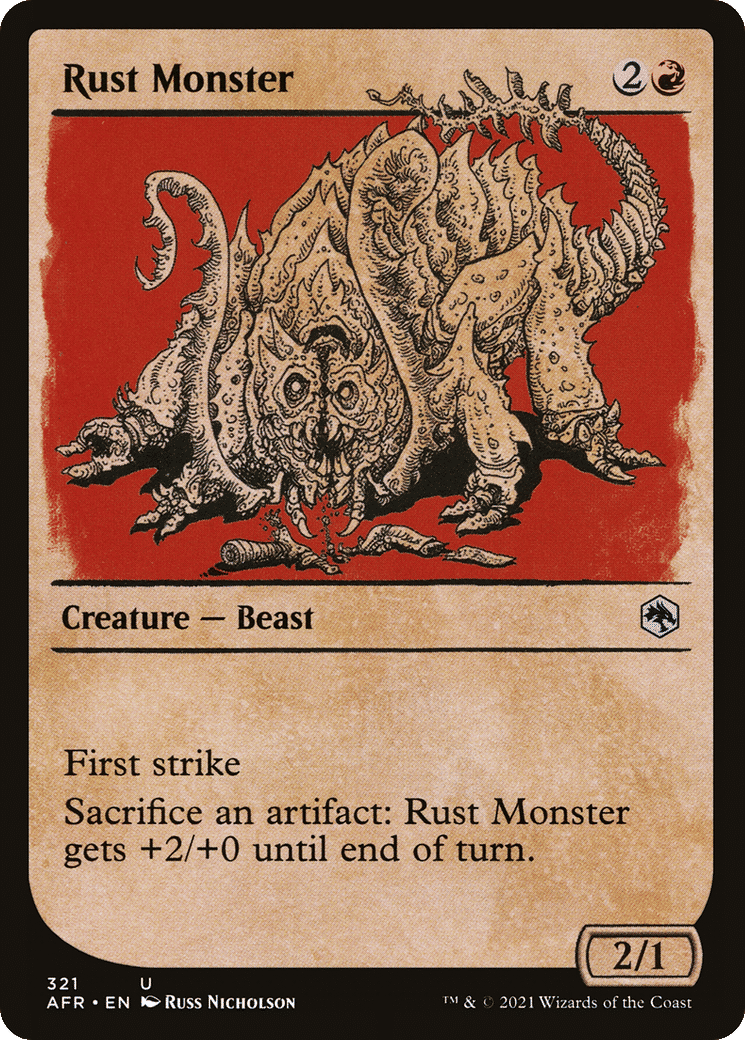 Rust Monster — Adventures in the Forgotten Realms — Magic: The Gathering