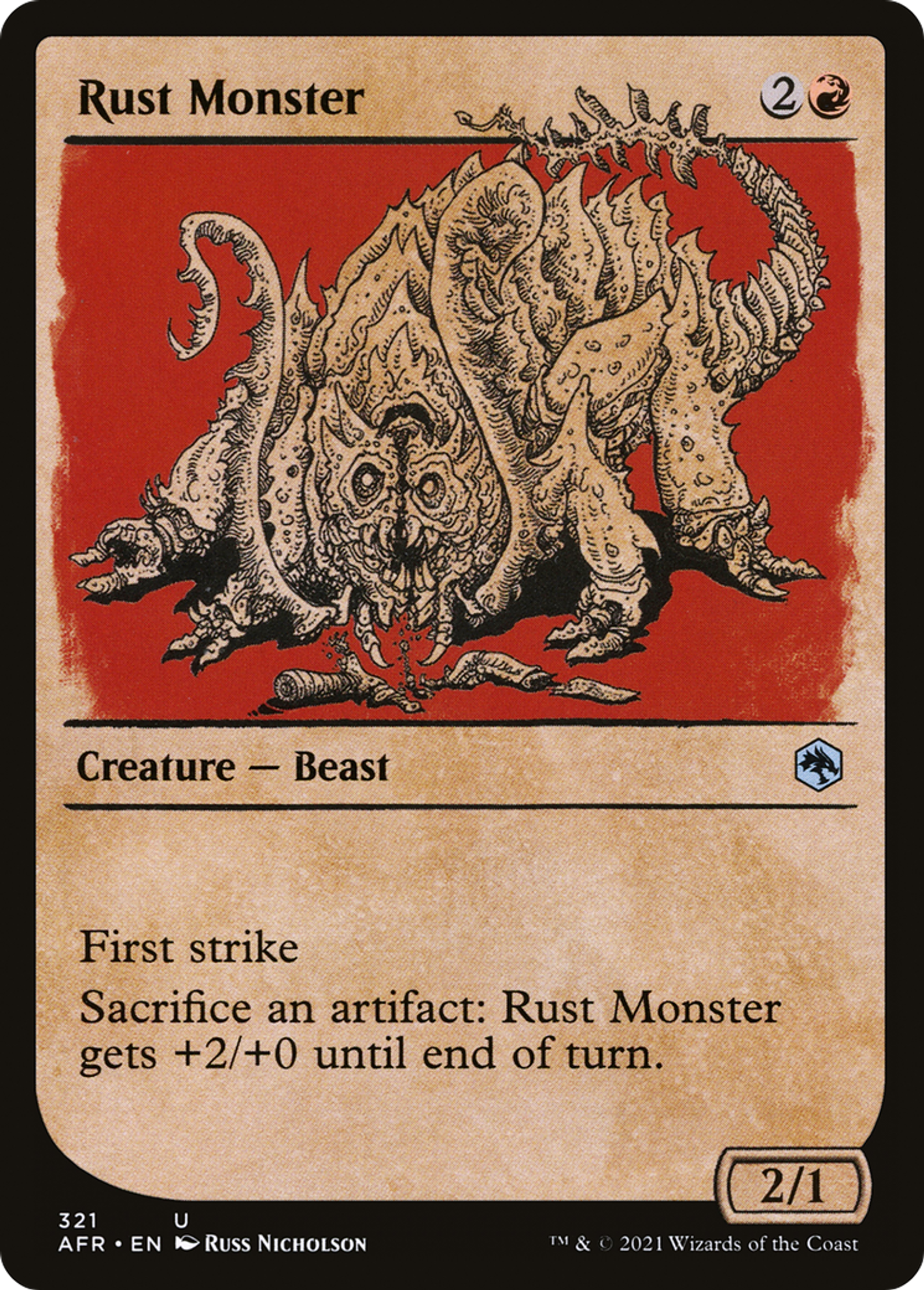 Rust Monster — Adventures in the Forgotten Realms — Magic: The Gathering