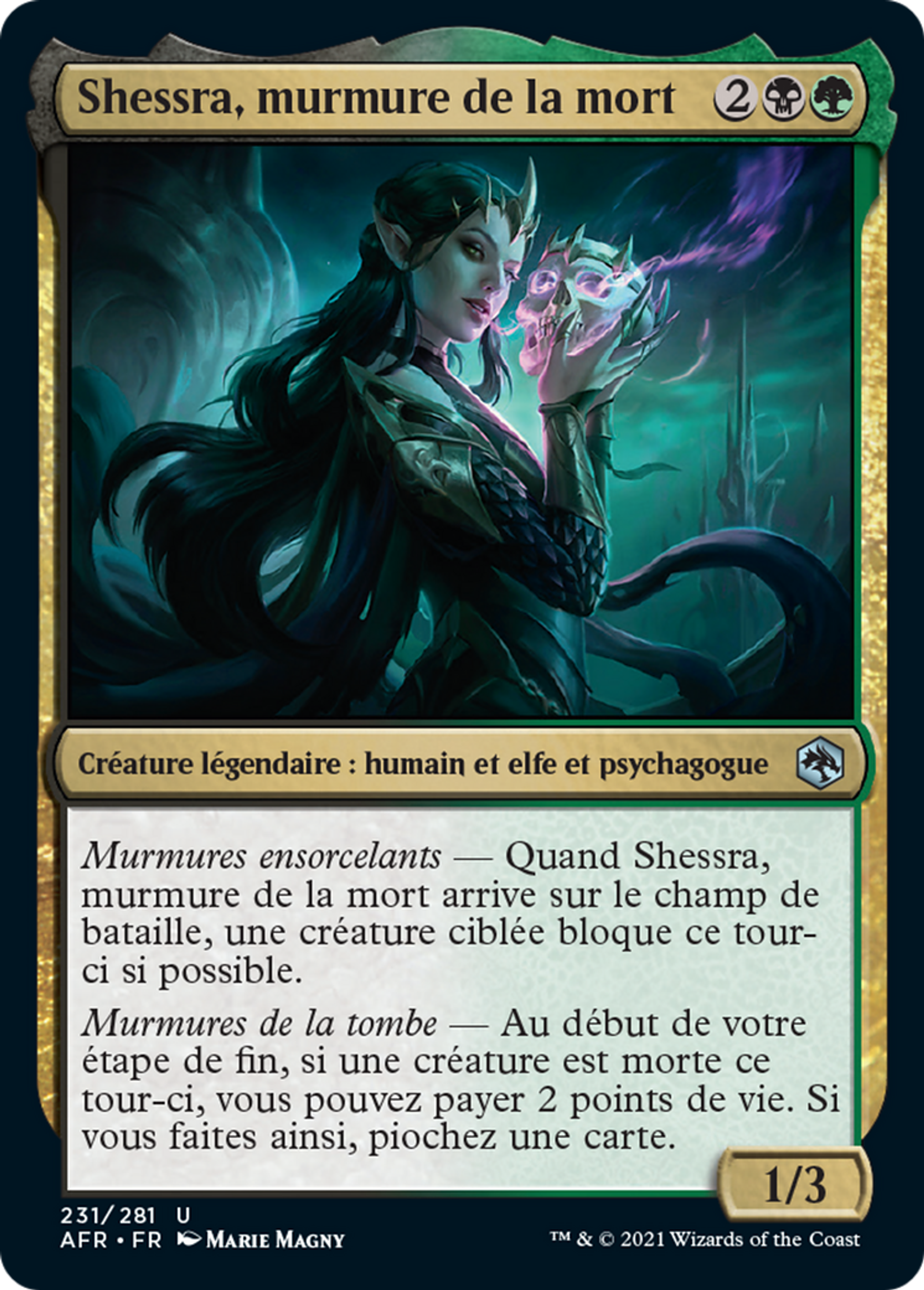 Shessra, murmure de la mort — Adventures in the Forgotten Realms — Magic: The Gathering