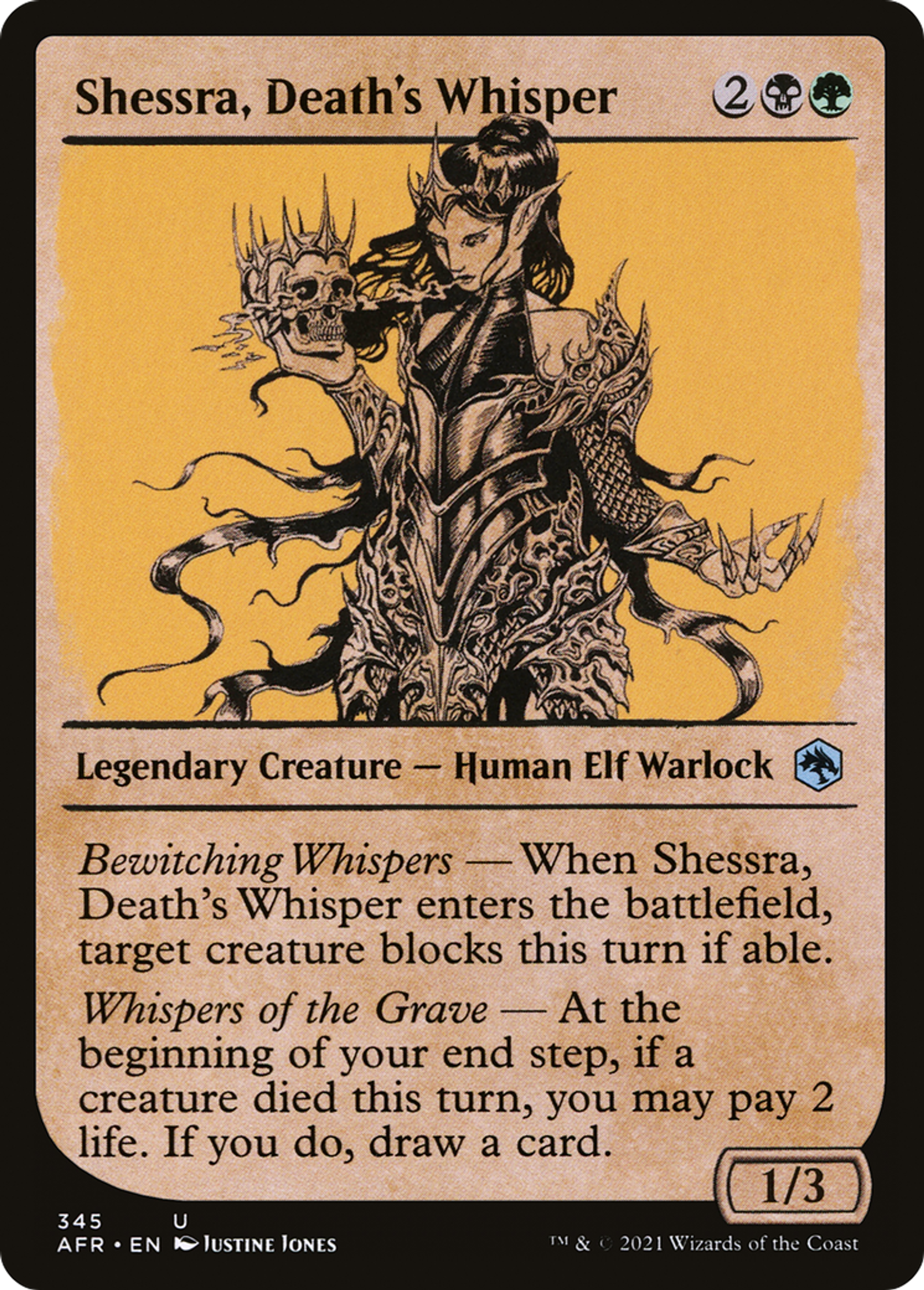 Shessra, Death's Whisper — Adventures in the Forgotten Realms — Magic: The Gathering