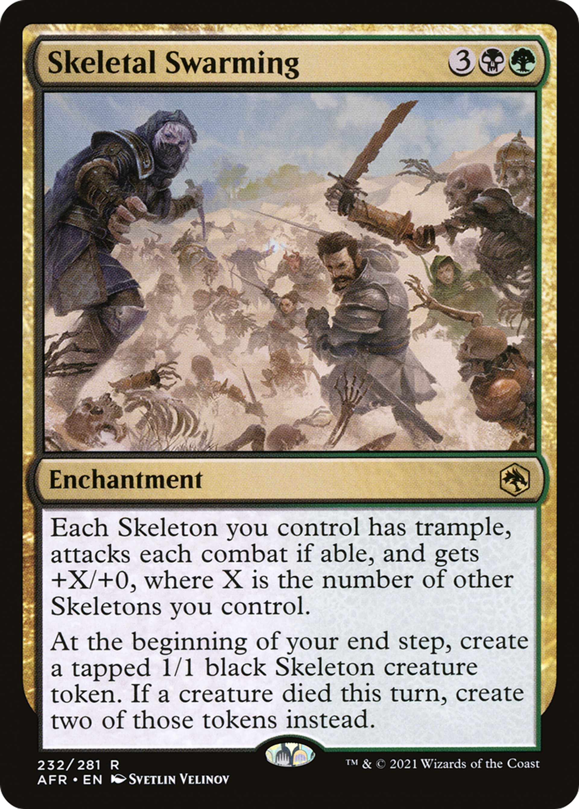 Skeletal Swarming — Adventures in the Forgotten Realms — Magic: The Gathering
