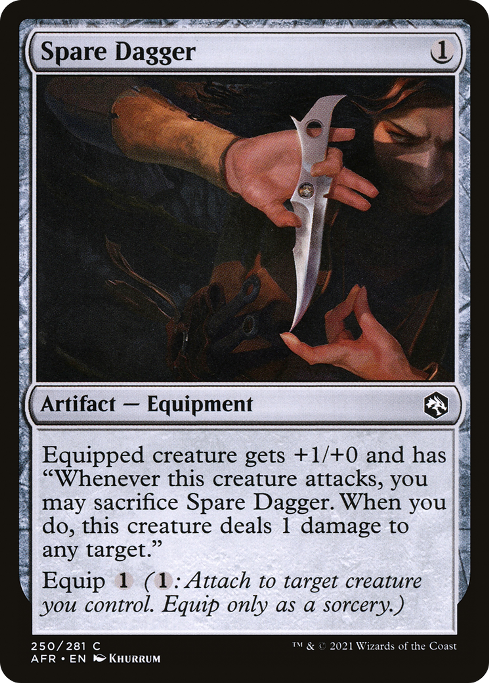 Dague de rechange — Adventures in the Forgotten Realms — Magic: The Gathering