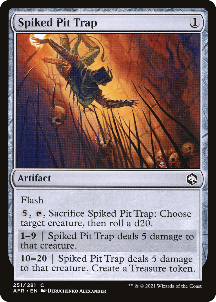 Spiked Pit Trap — Adventures in the Forgotten Realms — Magic: The Gathering