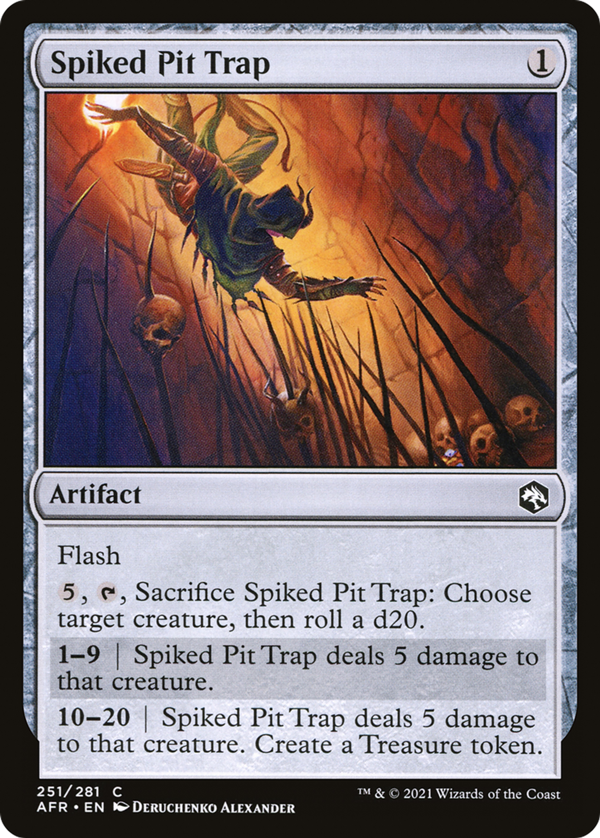 Spiked Pit Trap — Adventures in the Forgotten Realms — Magic: The Gathering