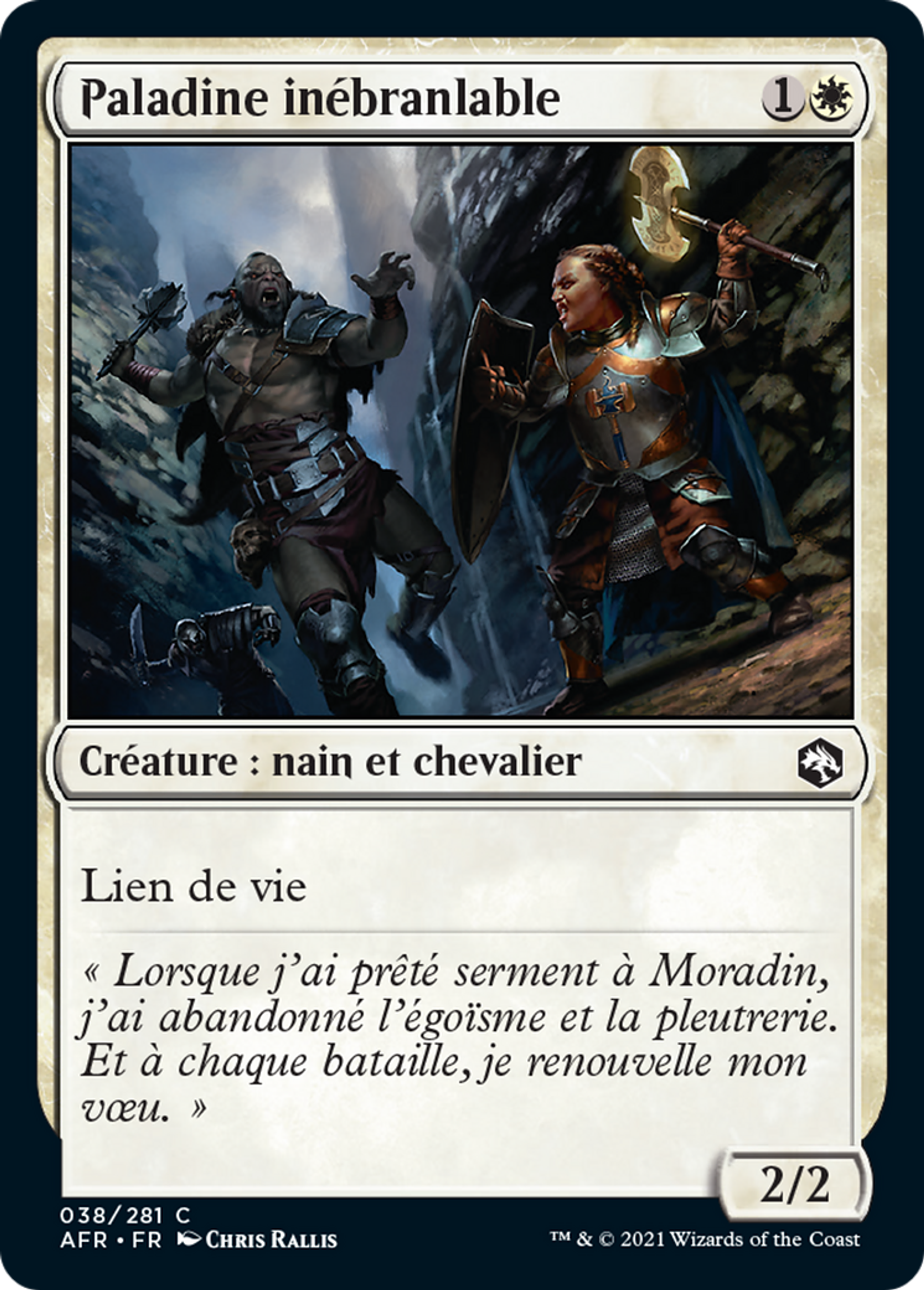 Paladine inébranlable — Adventures in the Forgotten Realms — Magic: The Gathering