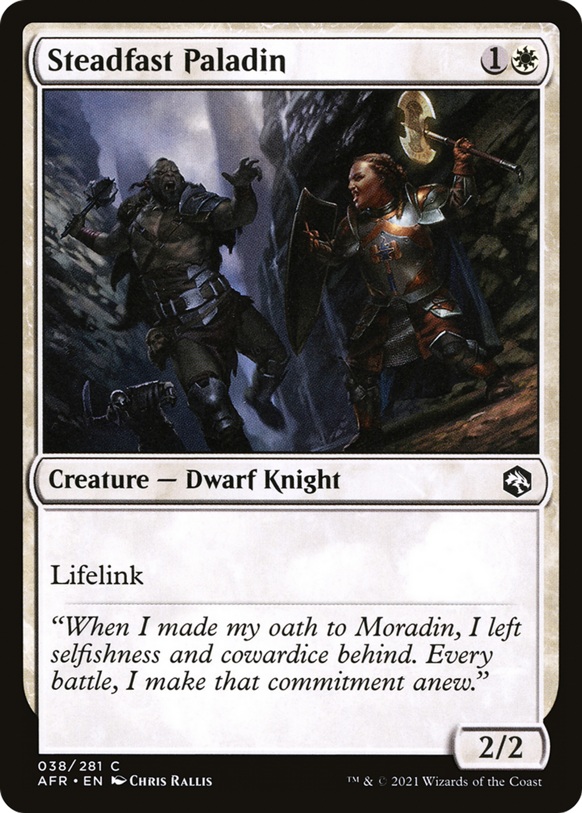 Paladine inébranlable — Adventures in the Forgotten Realms — Magic: The Gathering