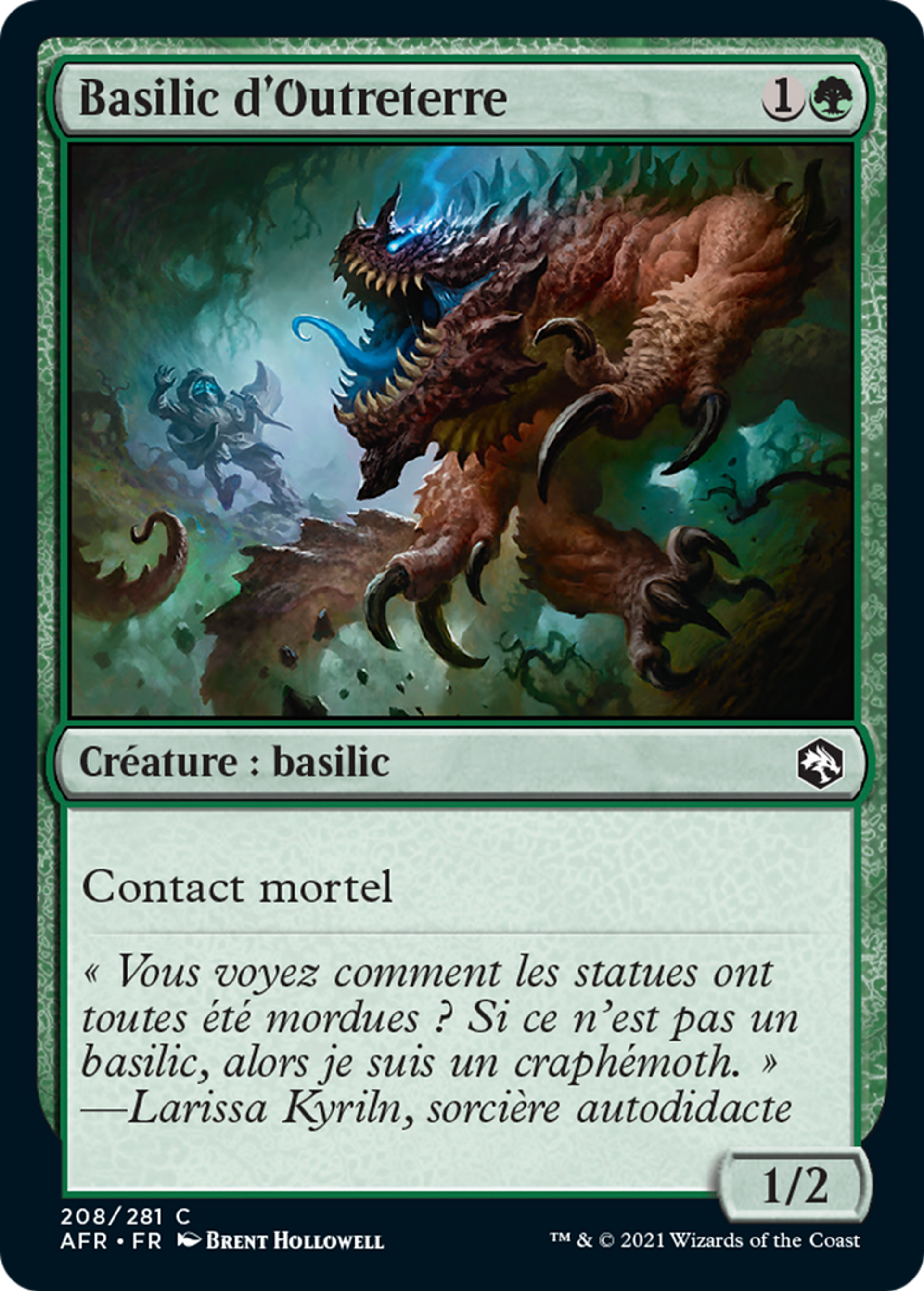 Basilic d'Outreterre — Adventures in the Forgotten Realms — Magic: The Gathering