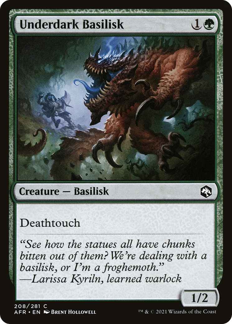 Underdark Basilisk — Adventures in the Forgotten Realms — Magic: The Gathering