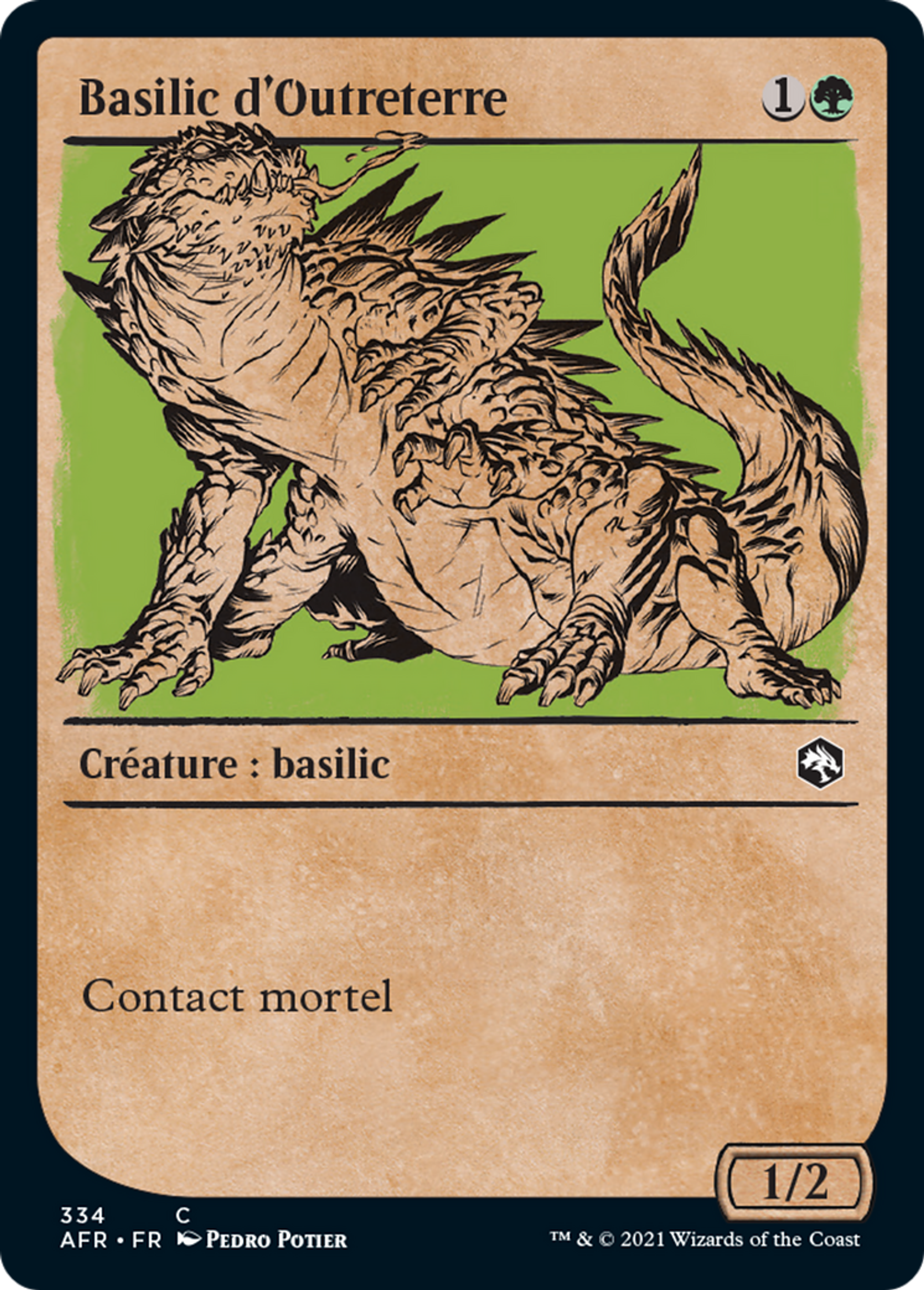 Basilic d'Outreterre — Adventures in the Forgotten Realms — Magic: The Gathering