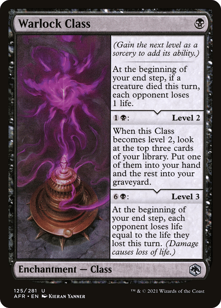 Warlock Class — Adventures in the Forgotten Realms — Magic: The Gathering