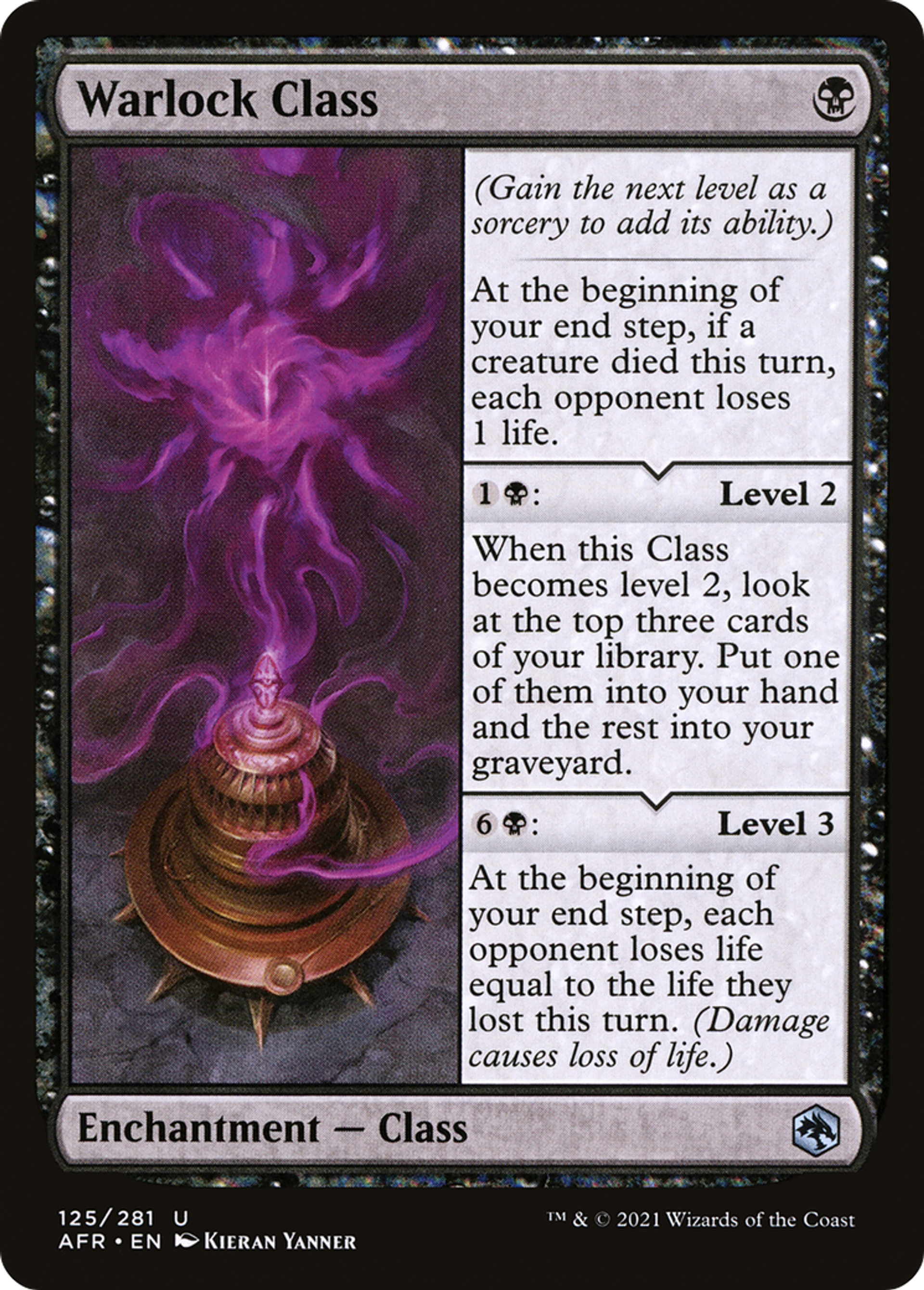 Warlock Class — Adventures in the Forgotten Realms — Magic: The Gathering