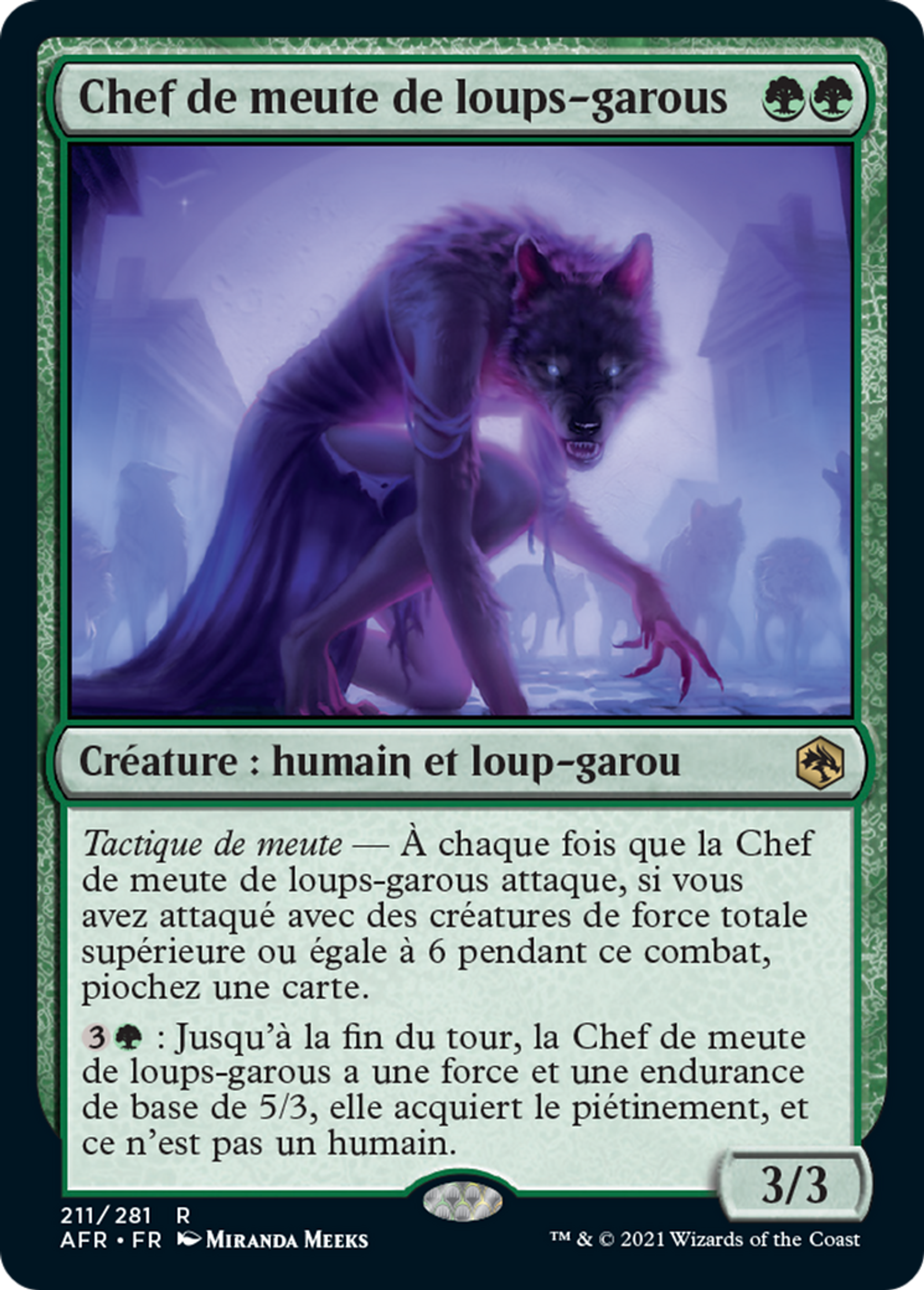 Chef de meute de loups-garous — Adventures in the Forgotten Realms — Magic: The Gathering