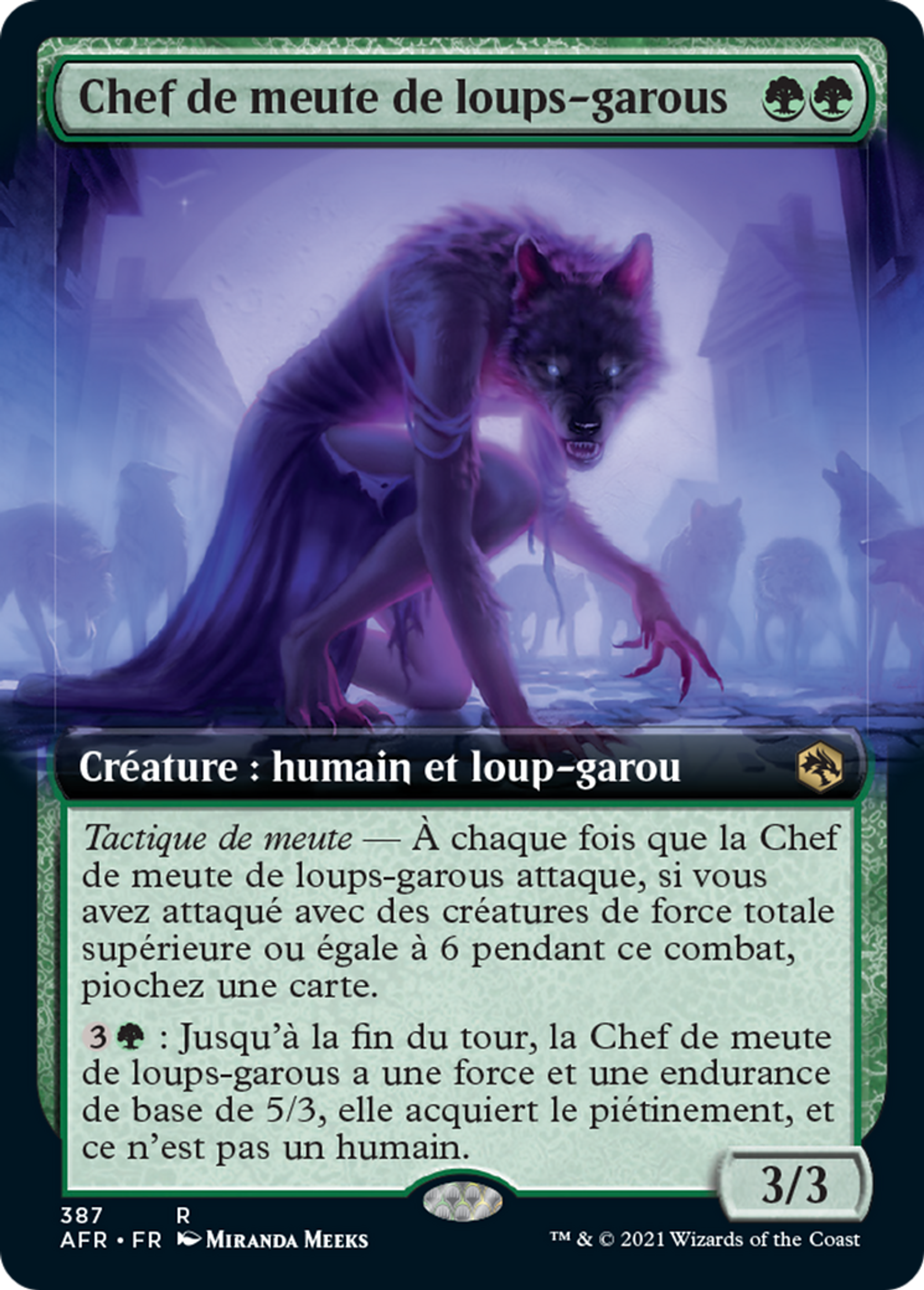 Chef de meute de loups-garous — Adventures in the Forgotten Realms — Magic: The Gathering
