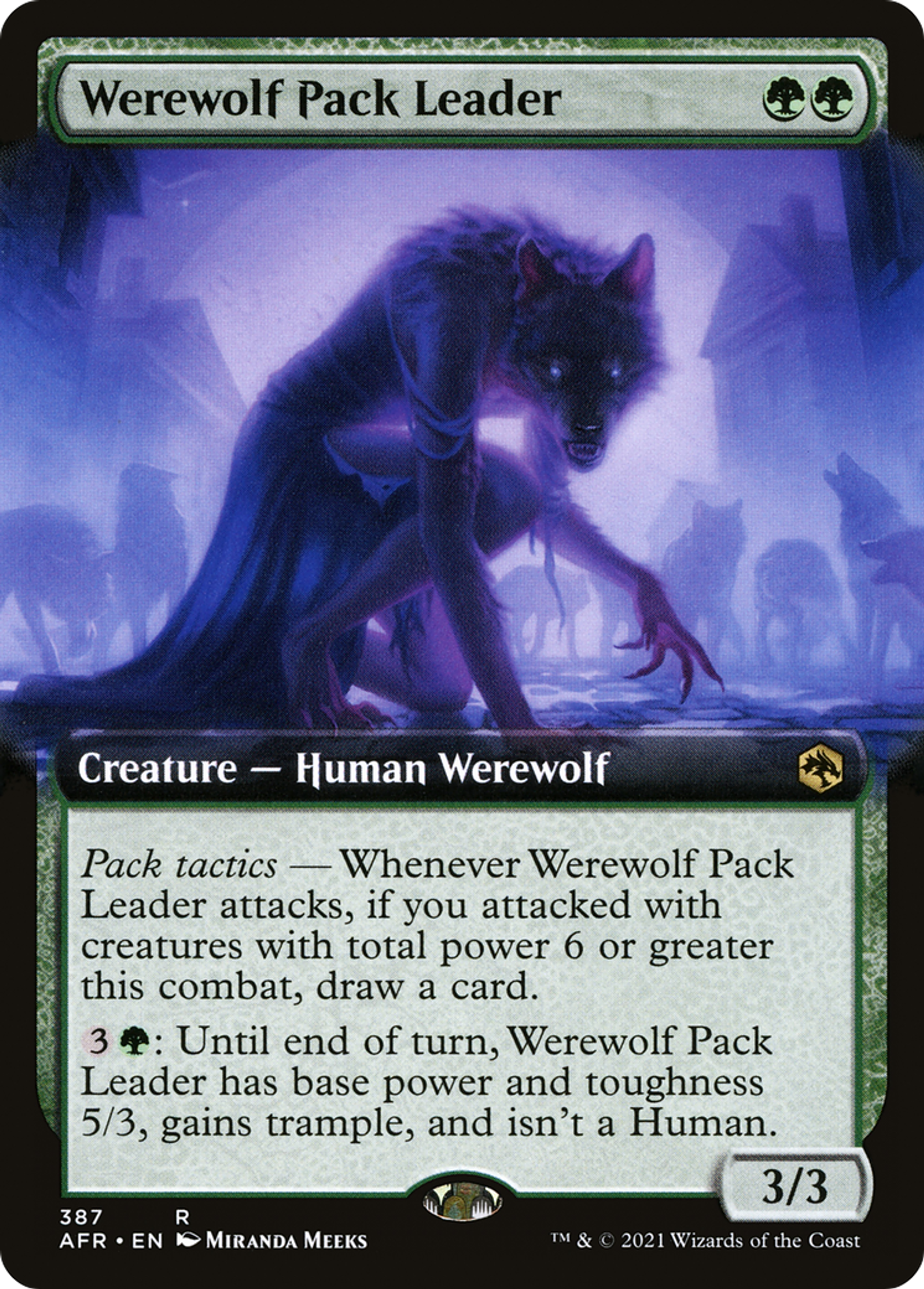 Werewolf Pack Leader — Adventures in the Forgotten Realms — Magic: The Gathering