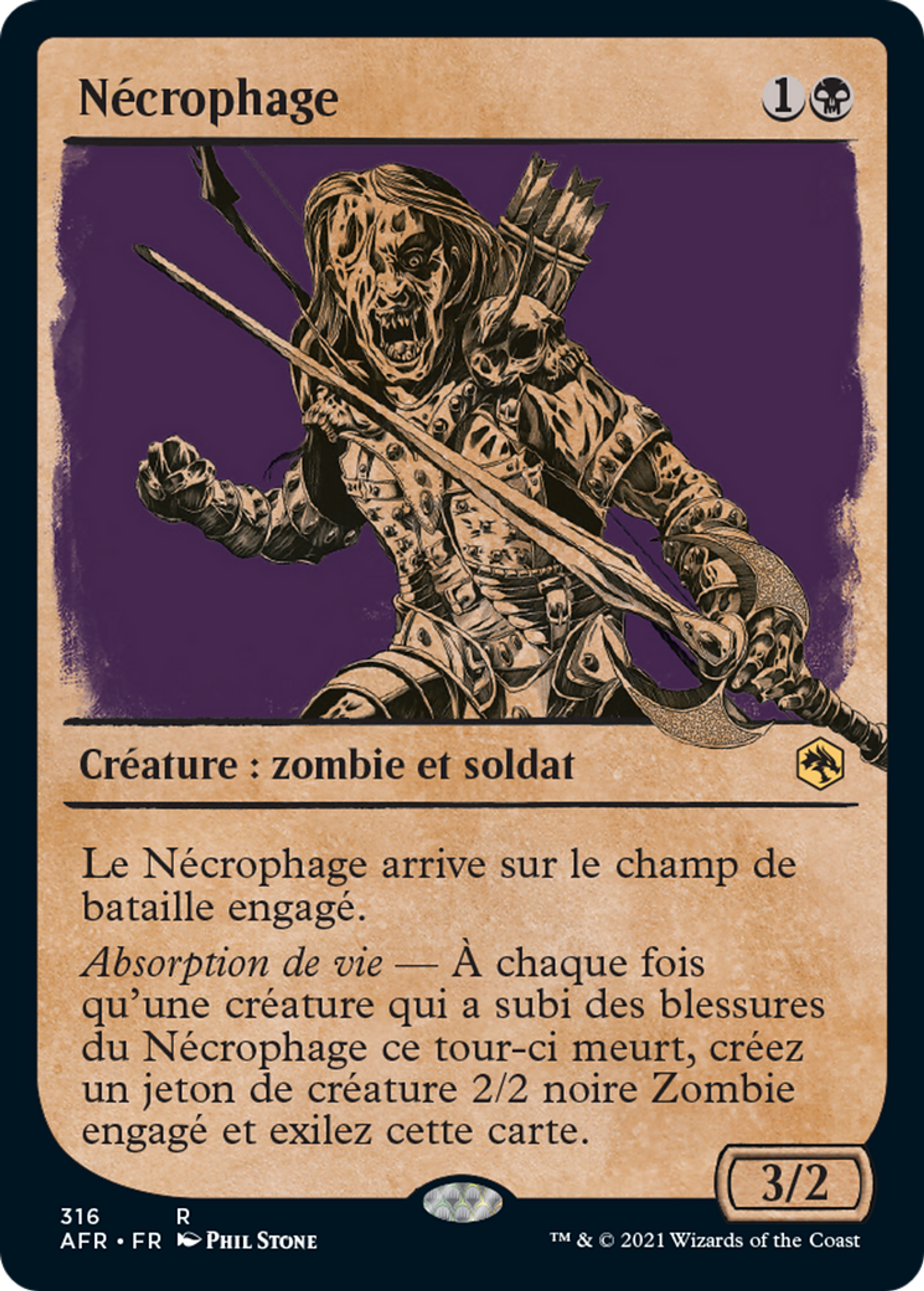 Nécrophage — Adventures in the Forgotten Realms — Magic: The Gathering