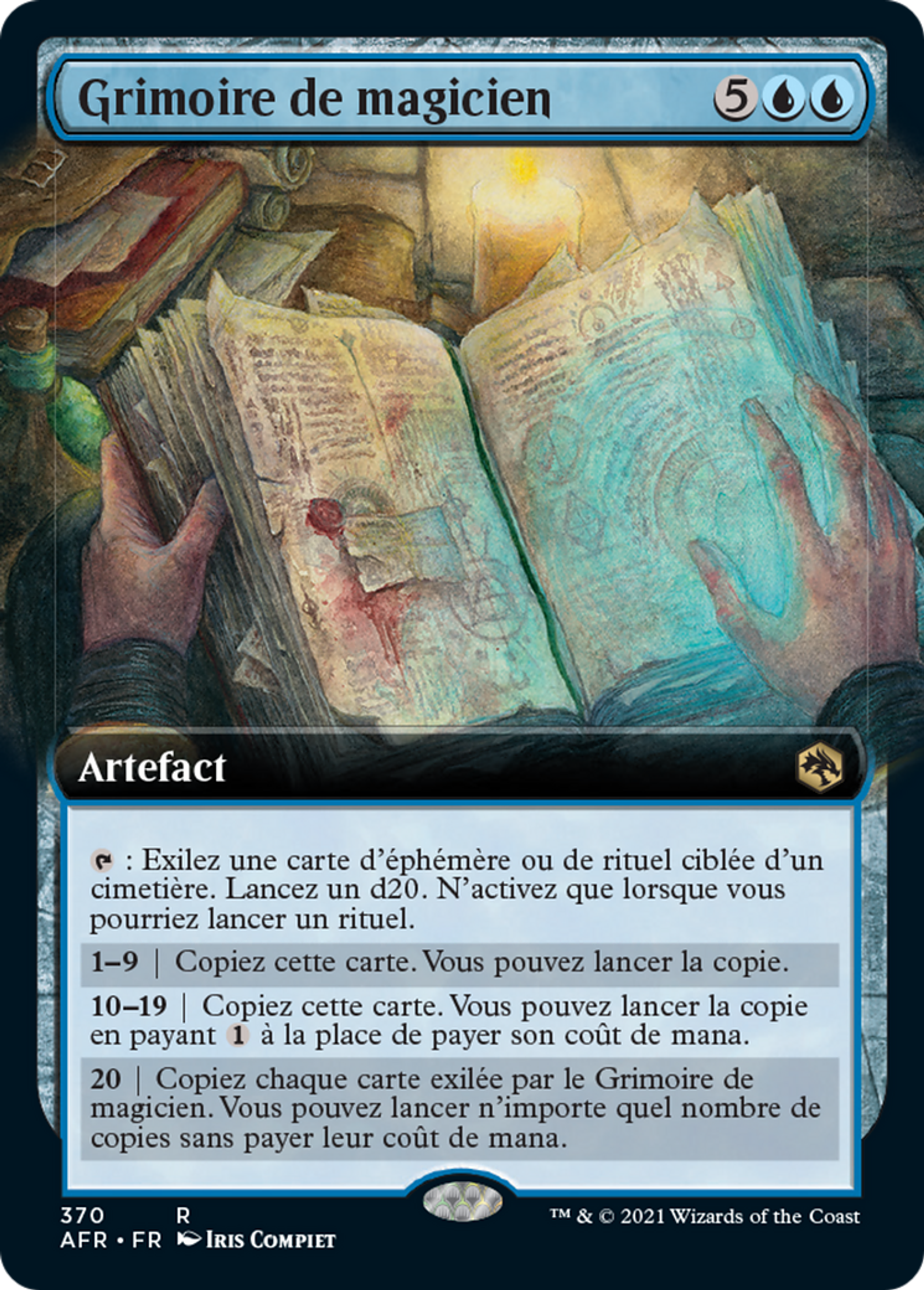 Grimoire de magicien — Adventures in the Forgotten Realms — Magic: The Gathering