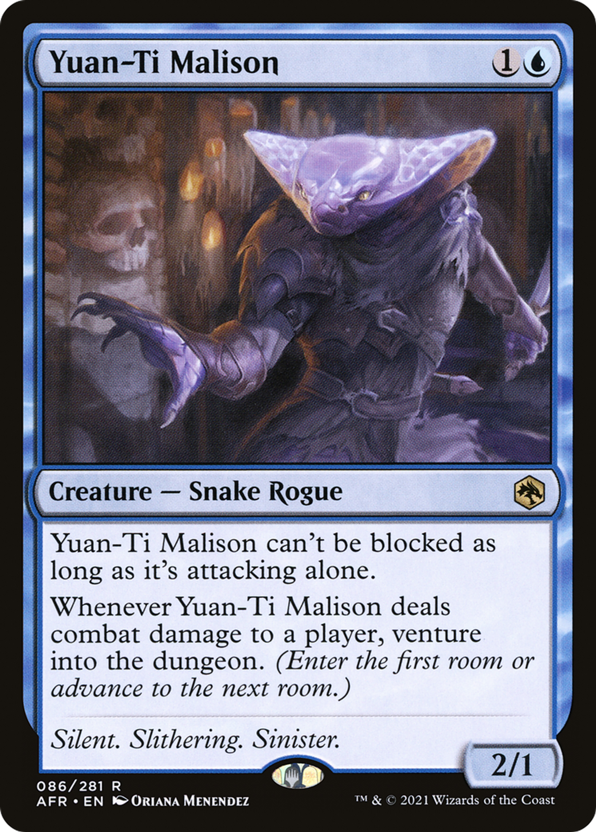 Yuan-Ti Malison — Adventures in the Forgotten Realms — Magic: The Gathering