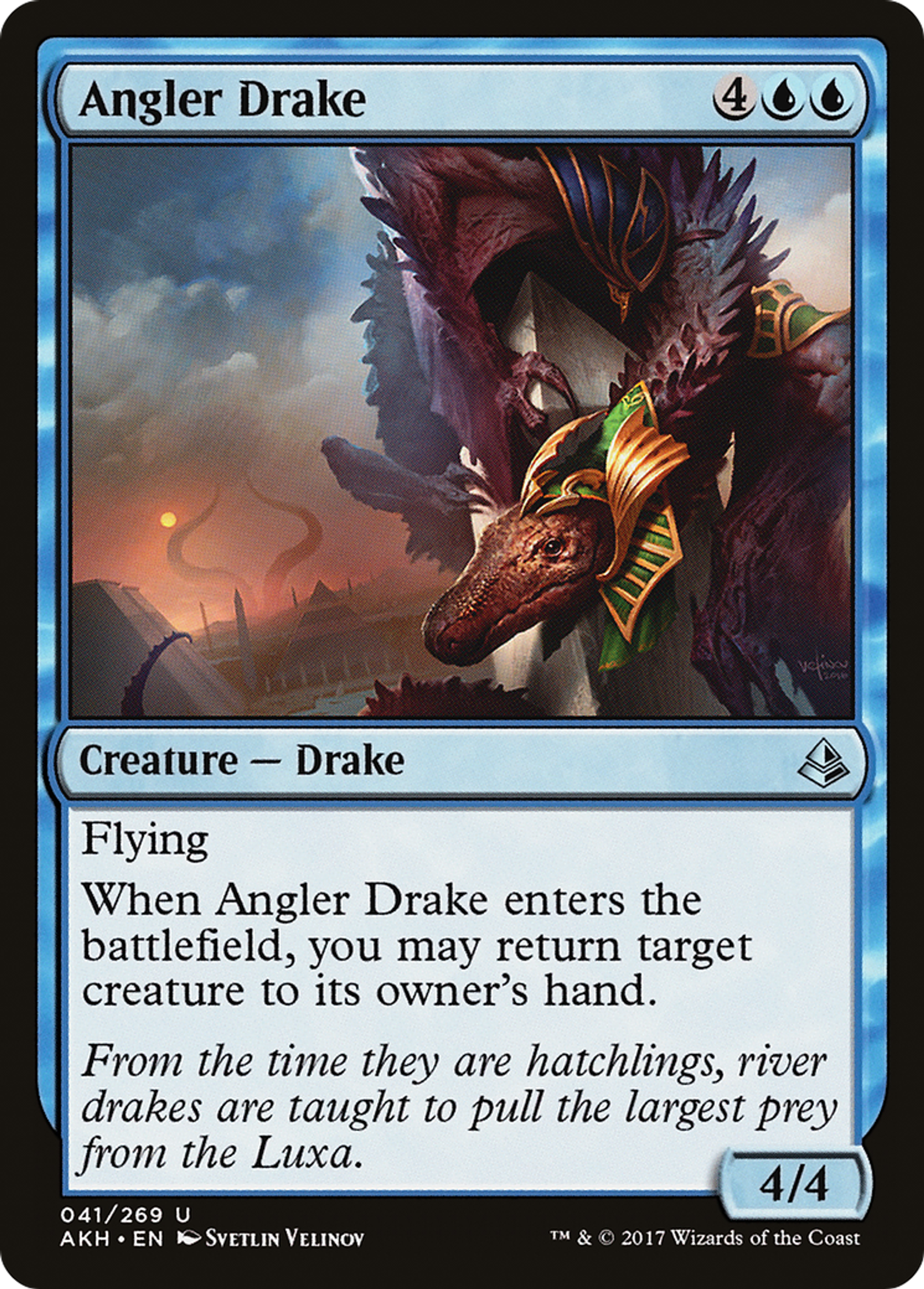 Angler Drake — Amonkhet — Magic: The Gathering