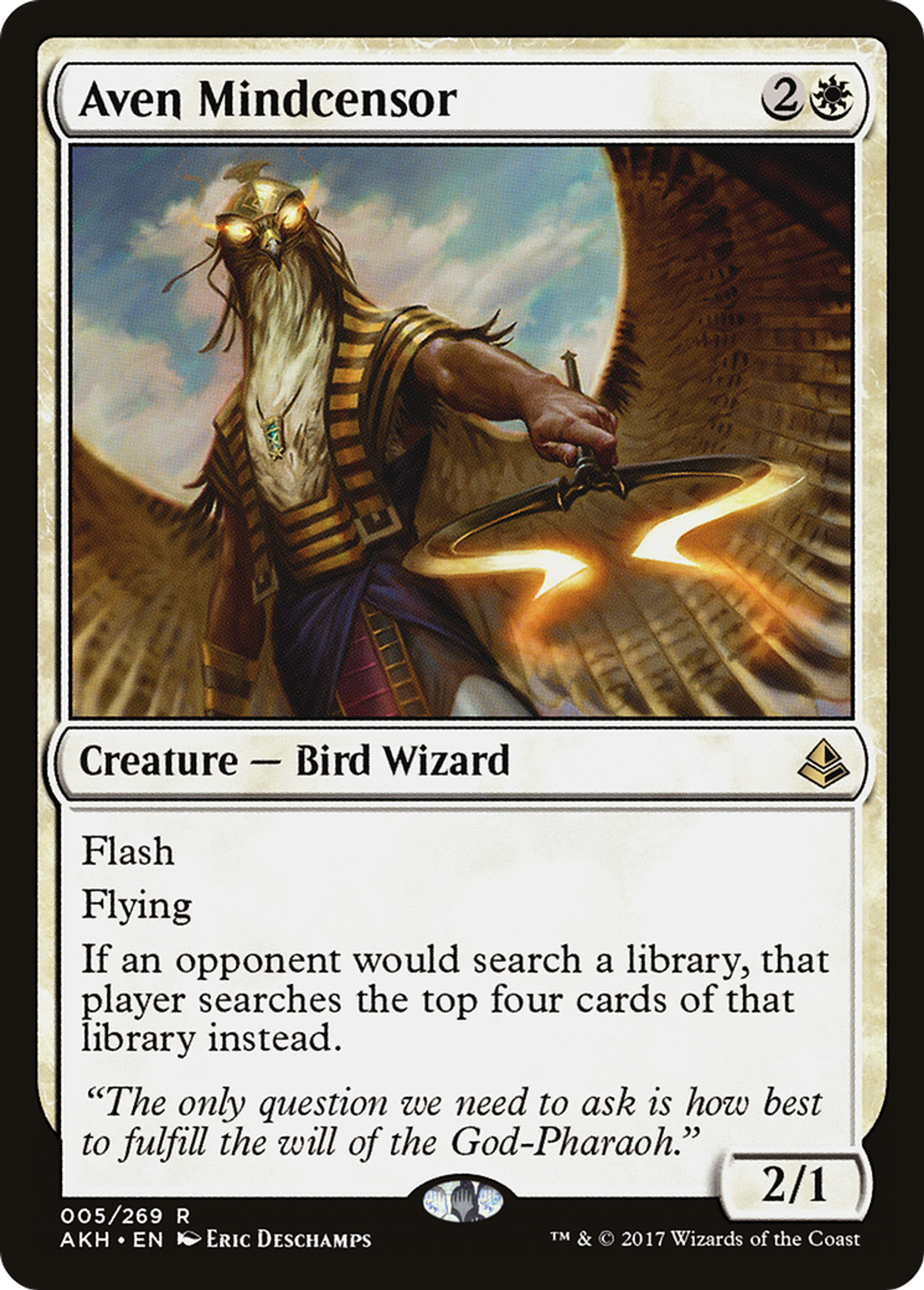 Aven Mindcensor — Amonkhet — Magic: The Gathering
