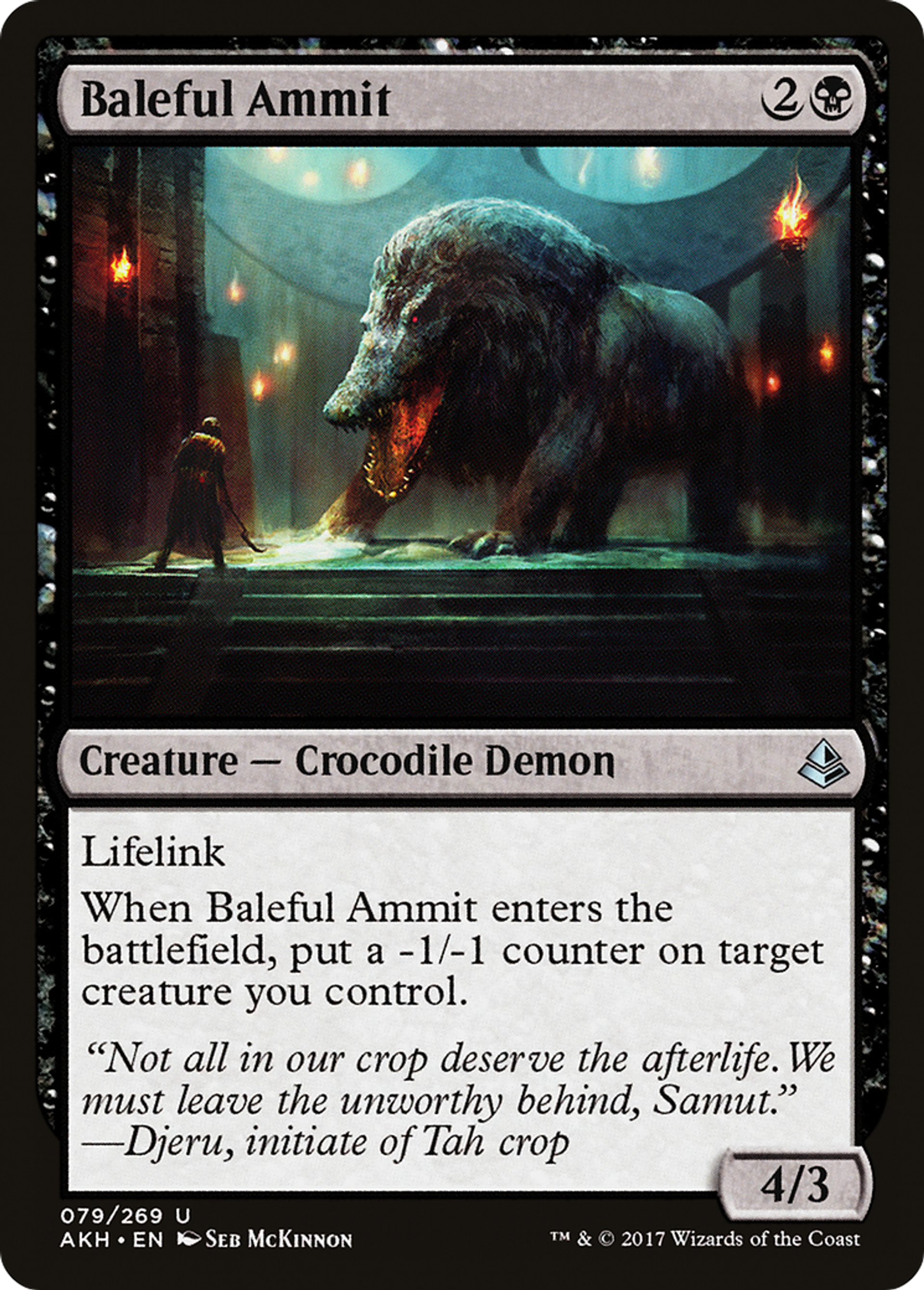 Baleful Ammit — Amonkhet — Magic: The Gathering